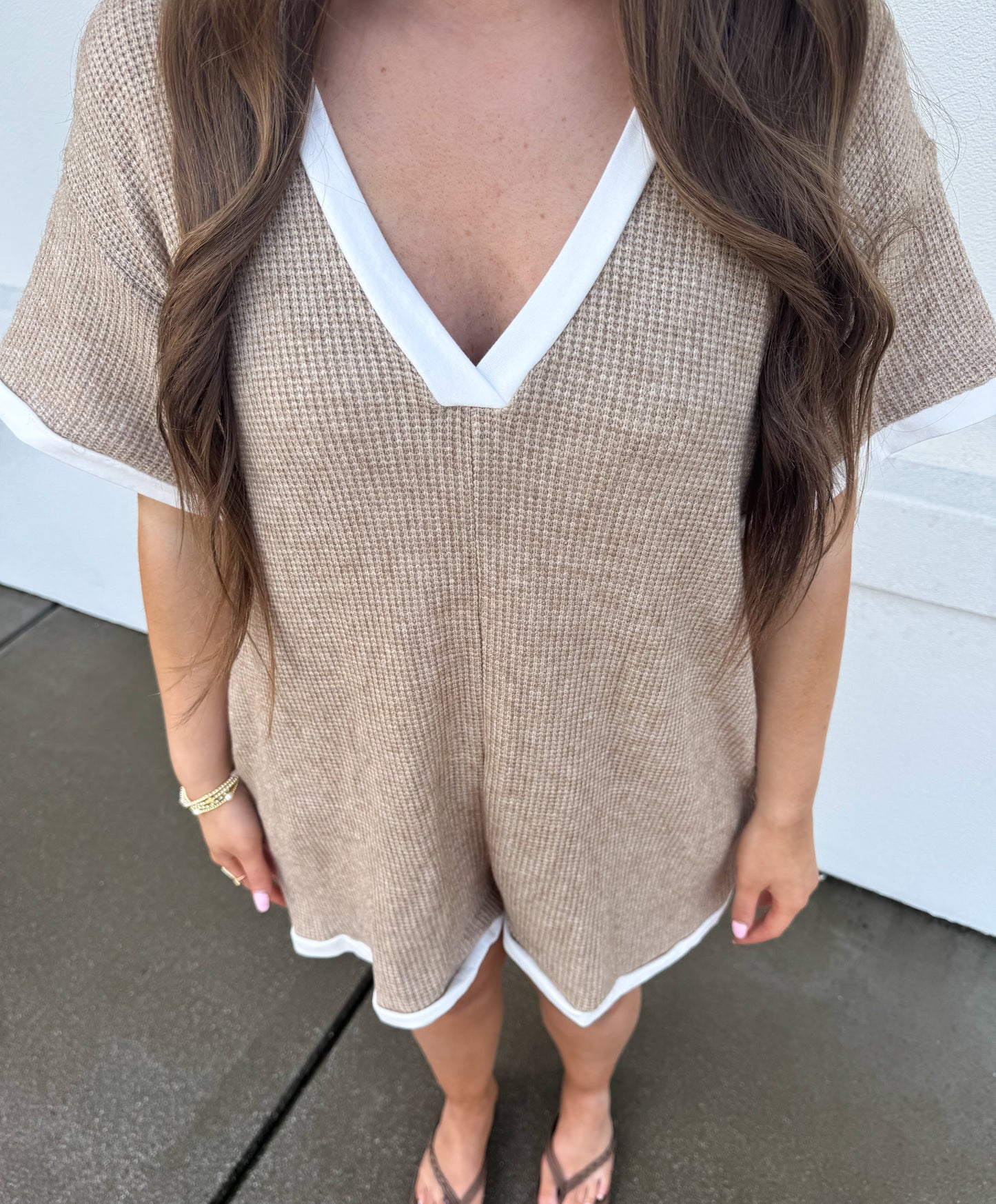 Grace Waffle Romper