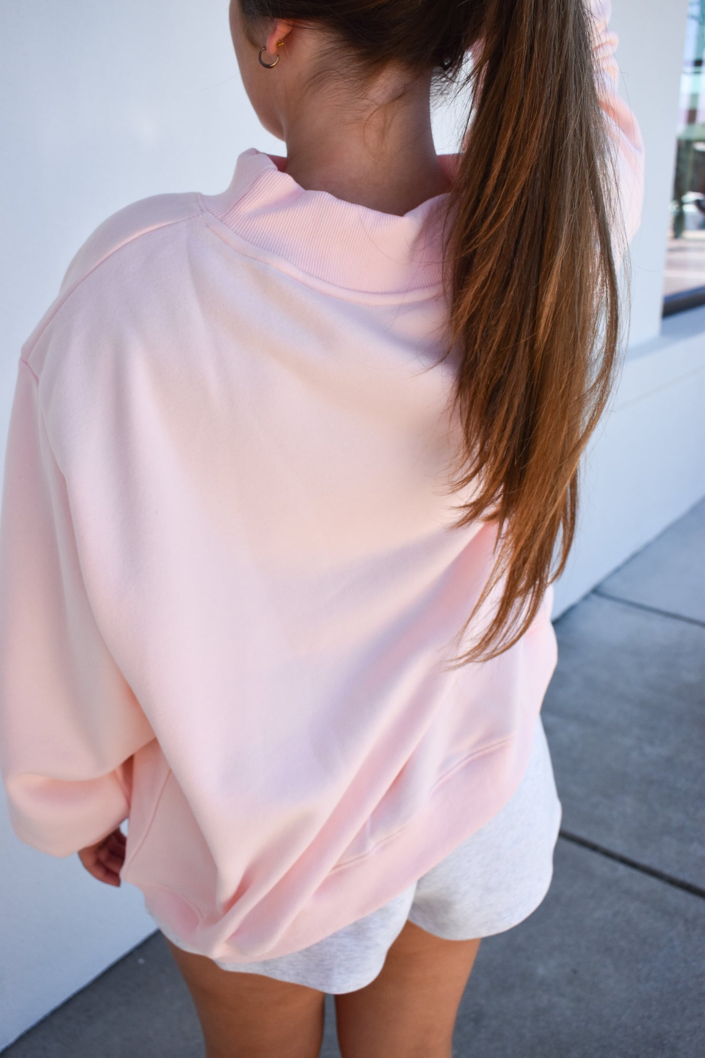 BLESSED Embroidered Mockneck