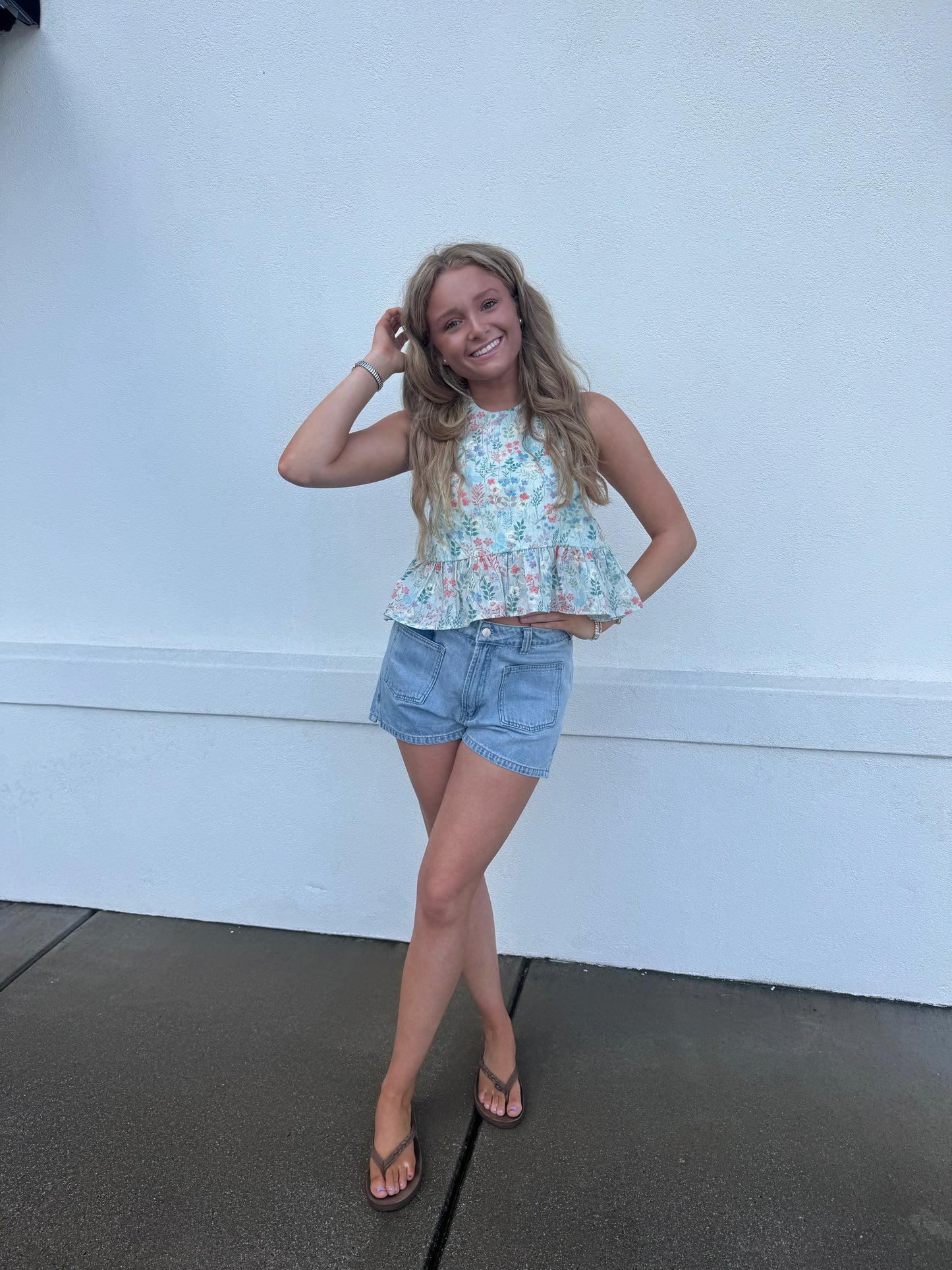 May Flower Backless Top