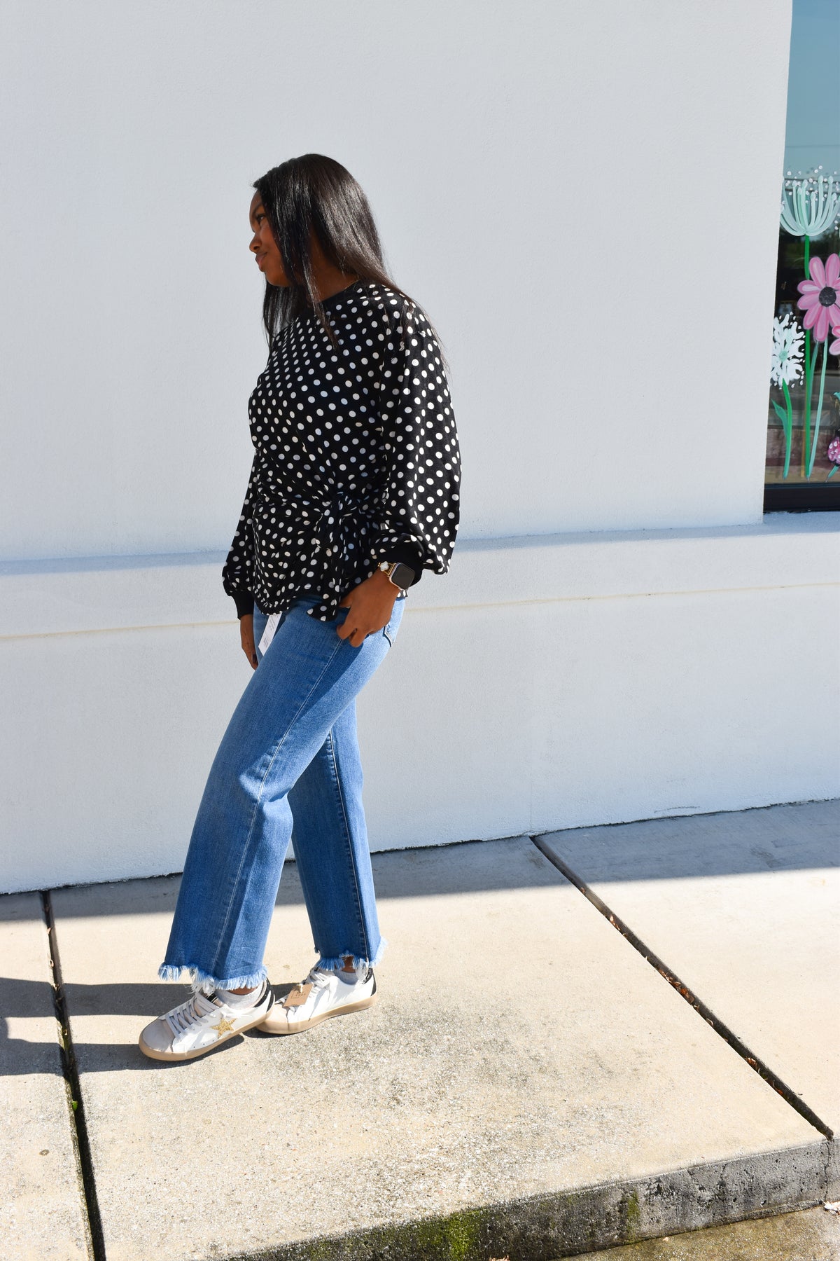 Polka Dot Tie Top