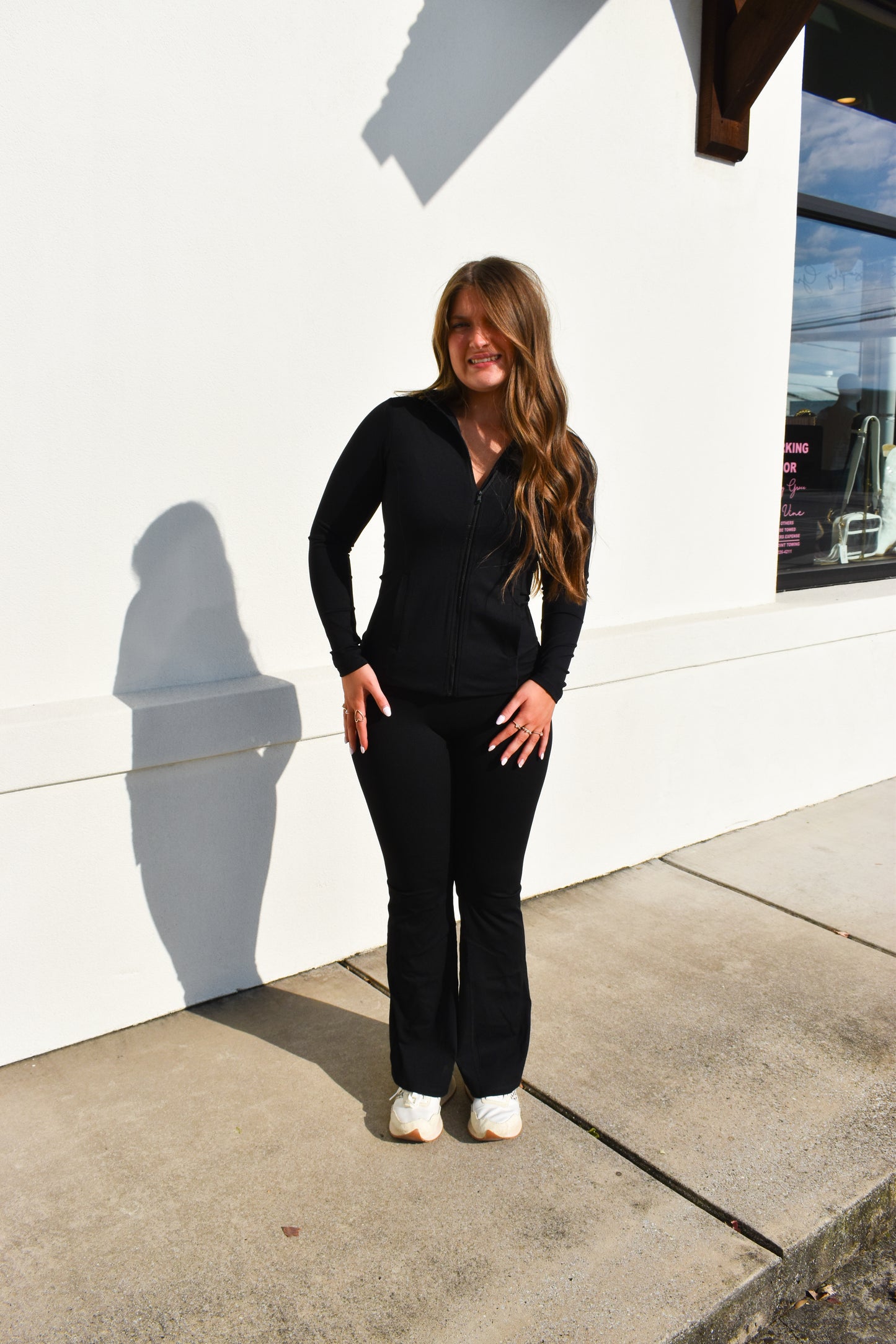 High Waist Crossover Flare Legging