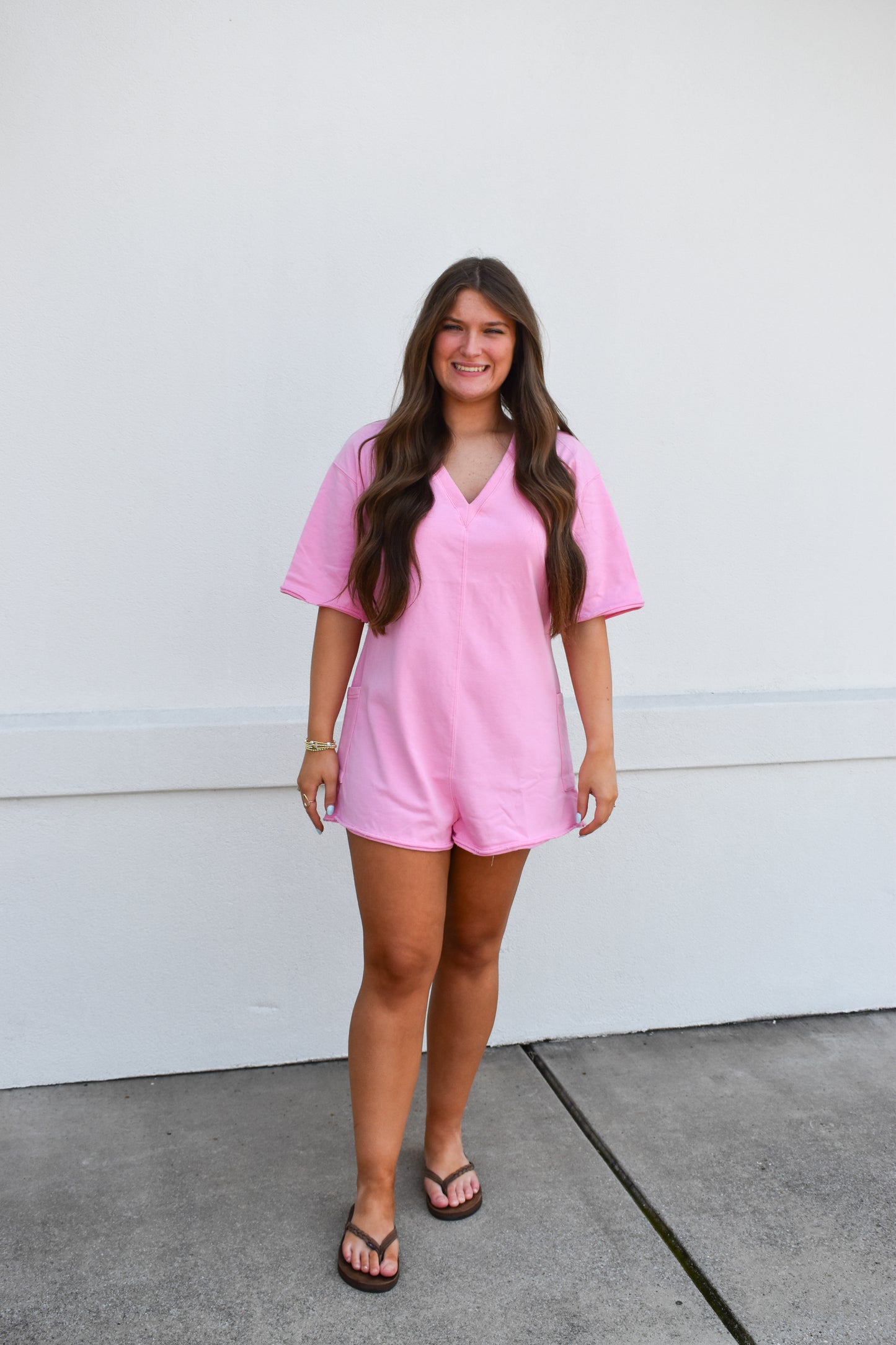 Kennedy Pink Romper