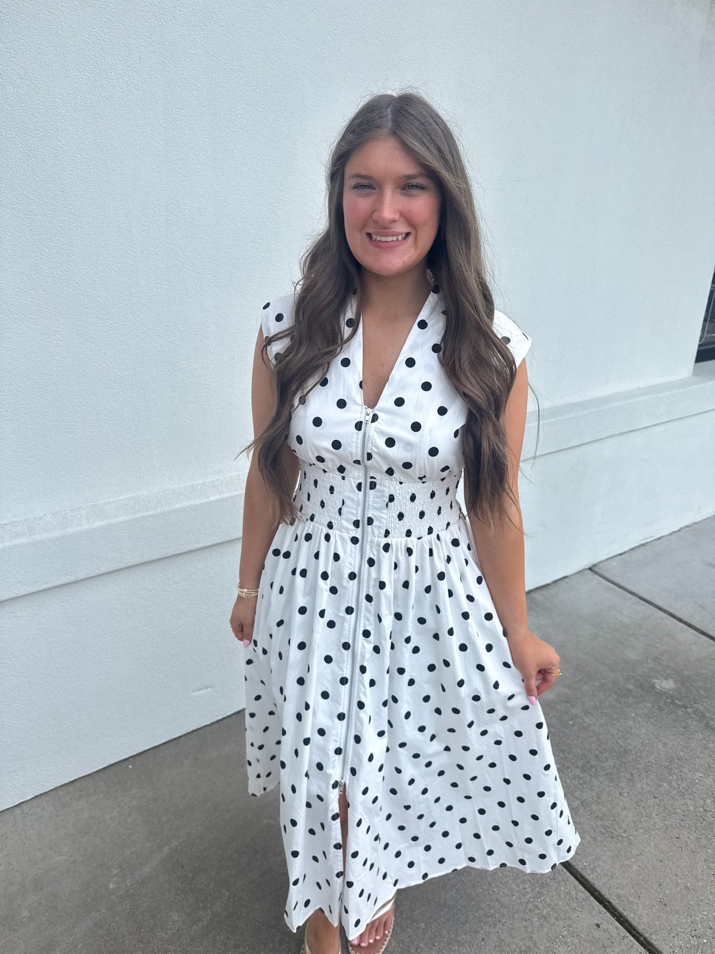 Bella Polka Dot Midi Dress