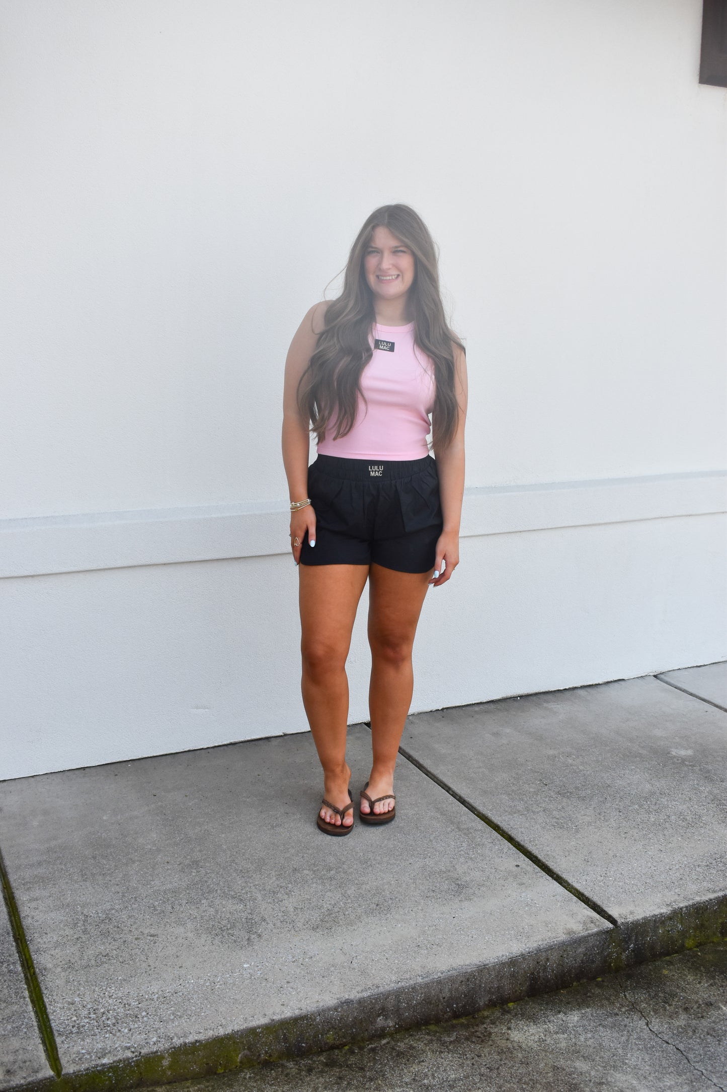 LULU MAC Solid Tank Top: Light Pink