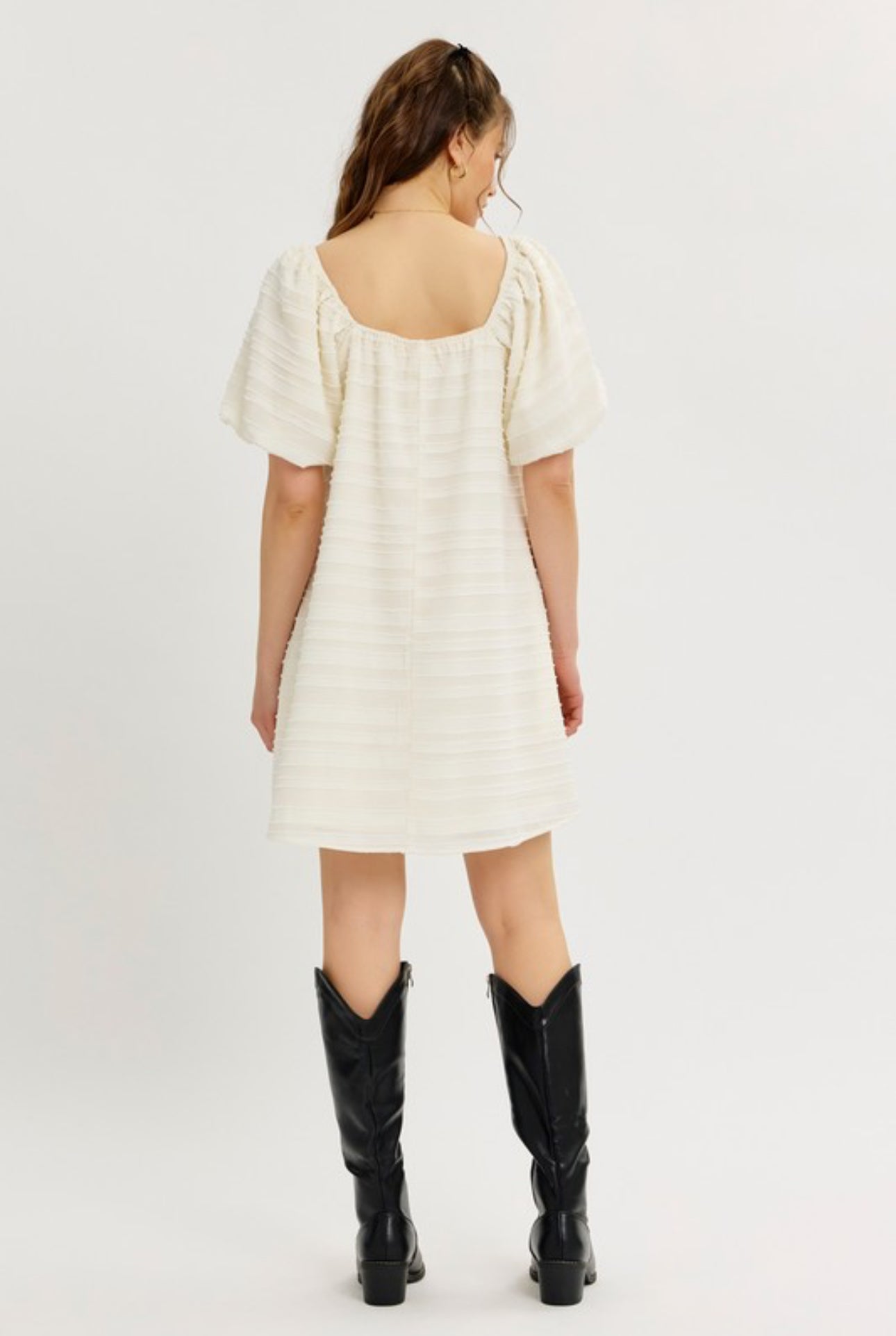 Bubble Mini Dress W/ Bows