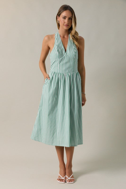 Sutton Halter Midi Dress