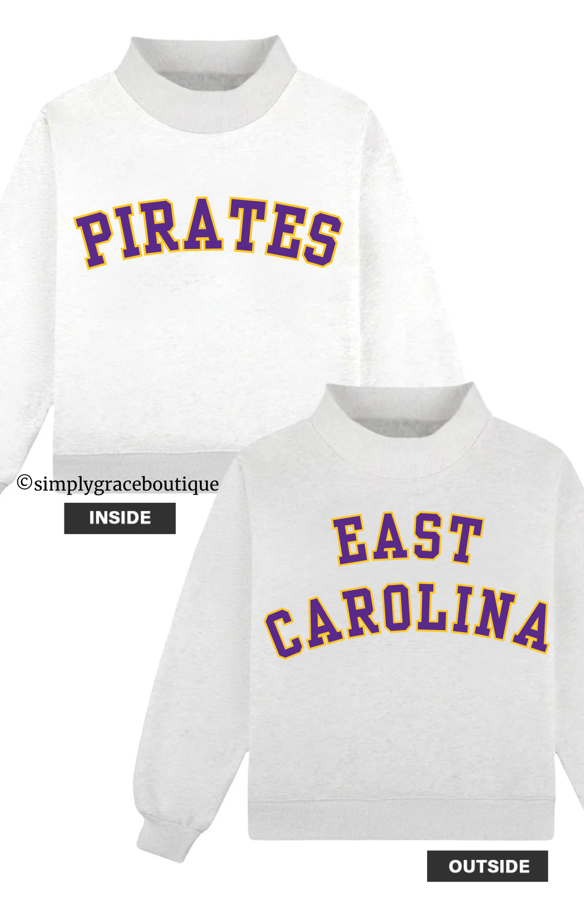 *Preorder* ECU Reversible Mockneck