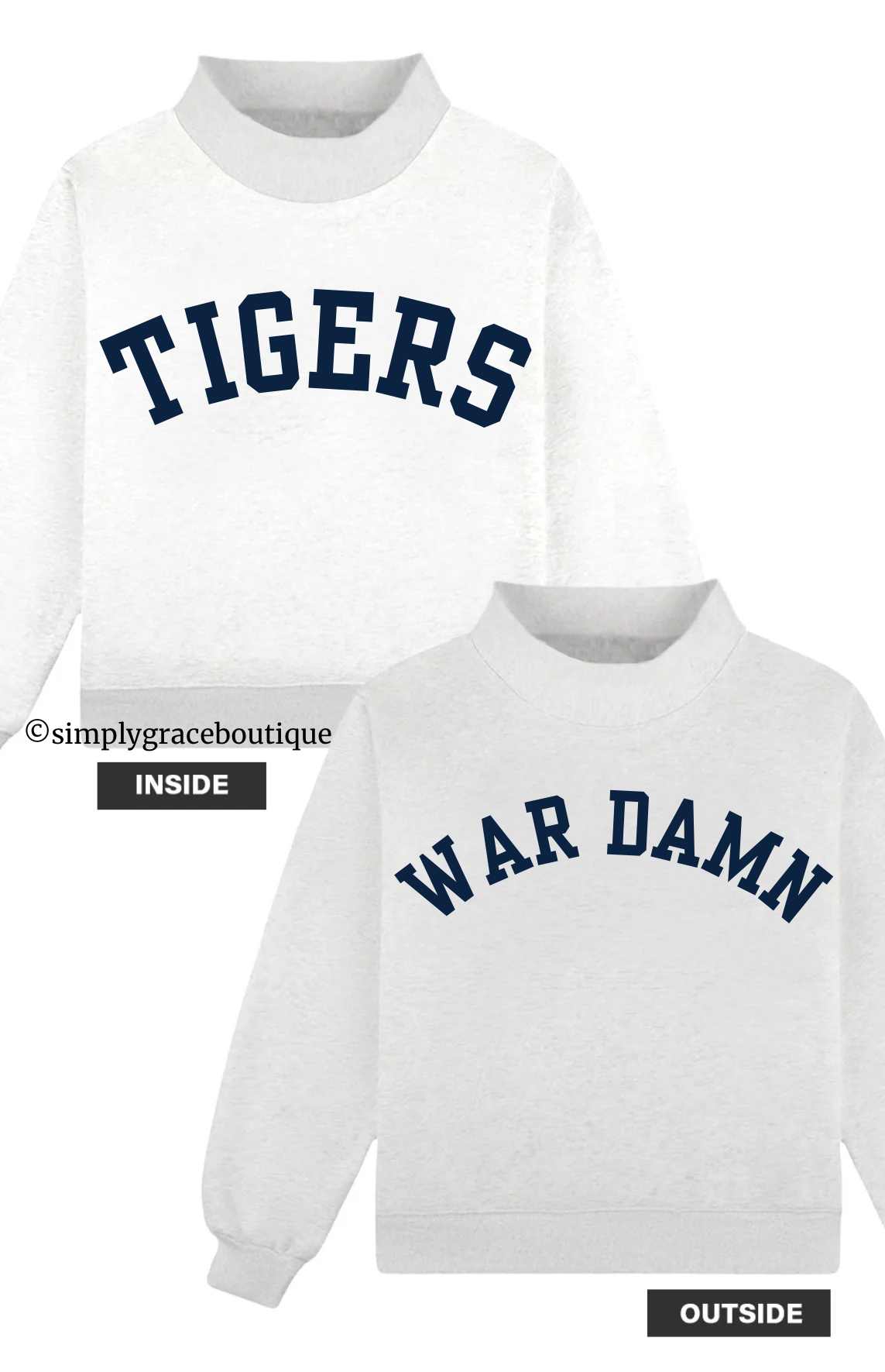 *Preorder* AUBURN Reversible Mockneck