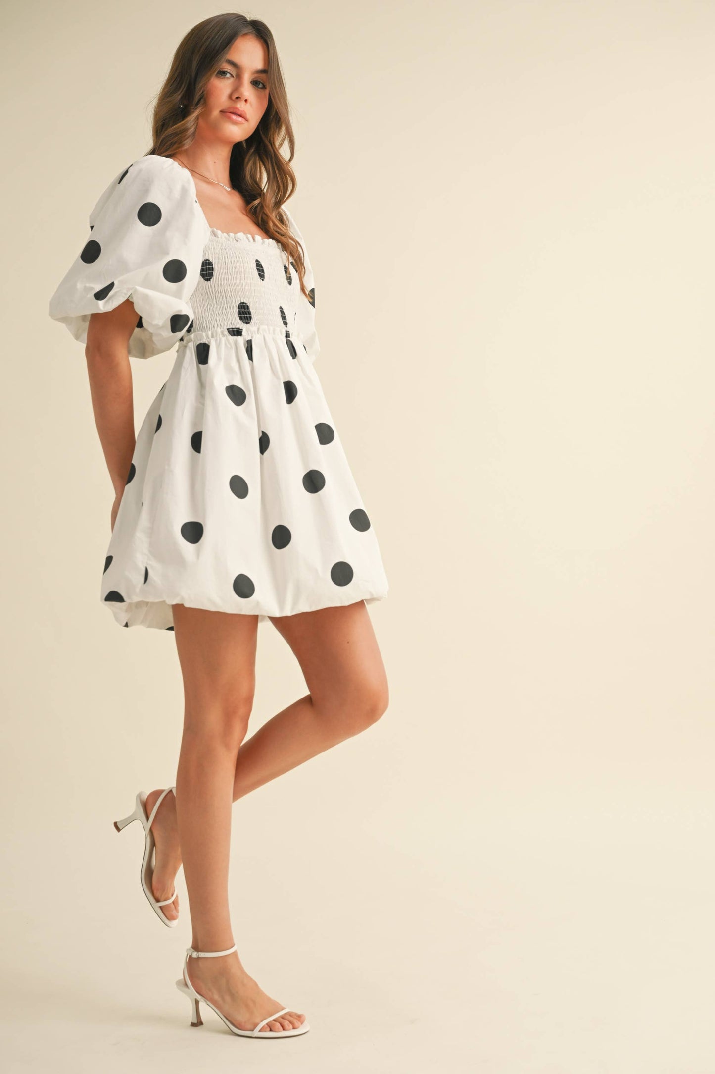 Polkadot Mini Bubble Dress