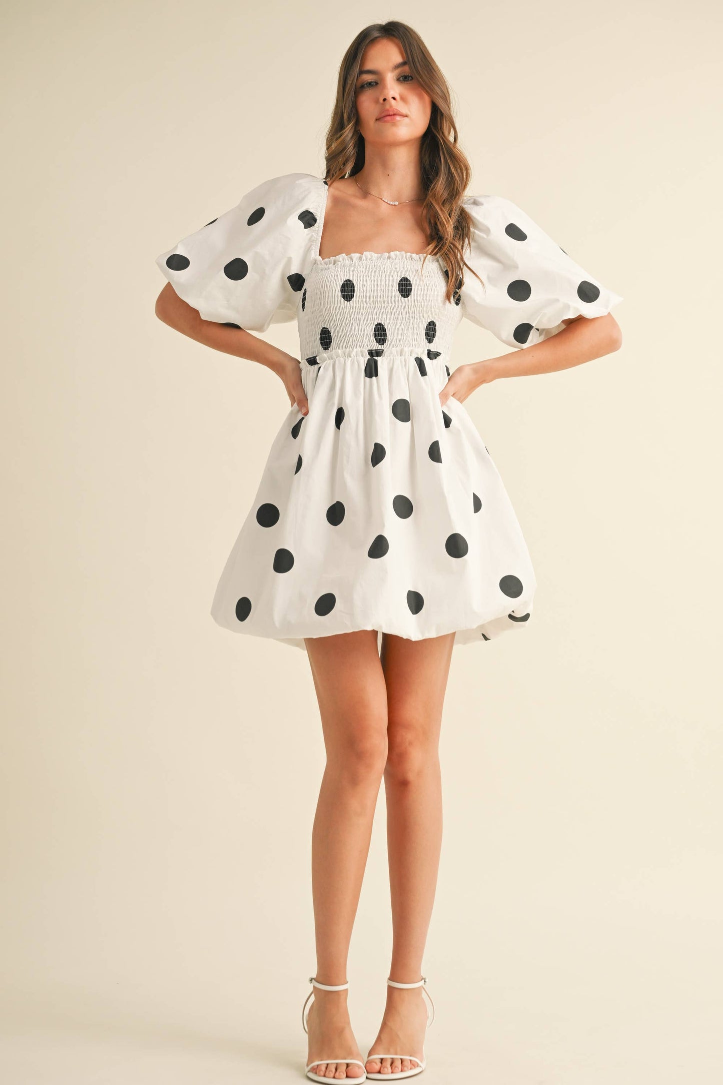Polkadot Mini Bubble Dress