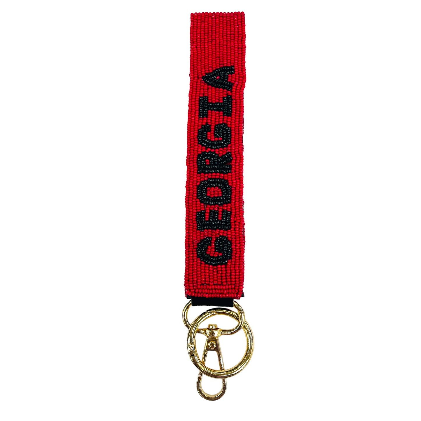 Georgia Game Day Beaded Wristlet