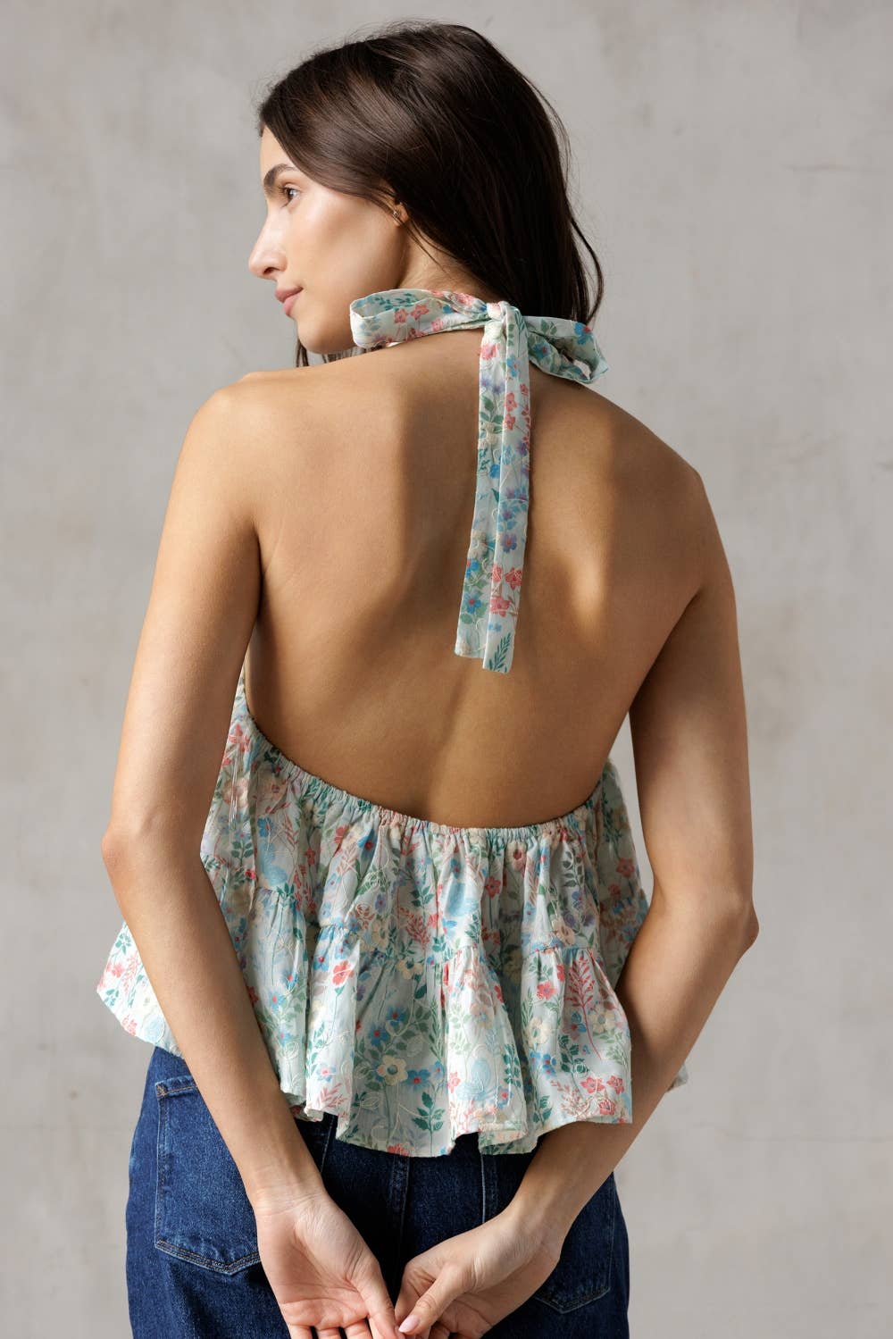 May Flower Backless Top