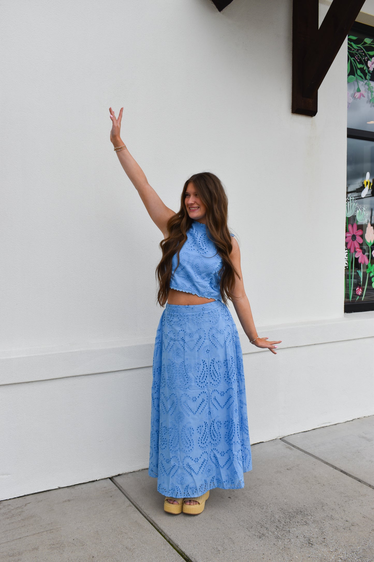 Blue Skies Eyelet Set