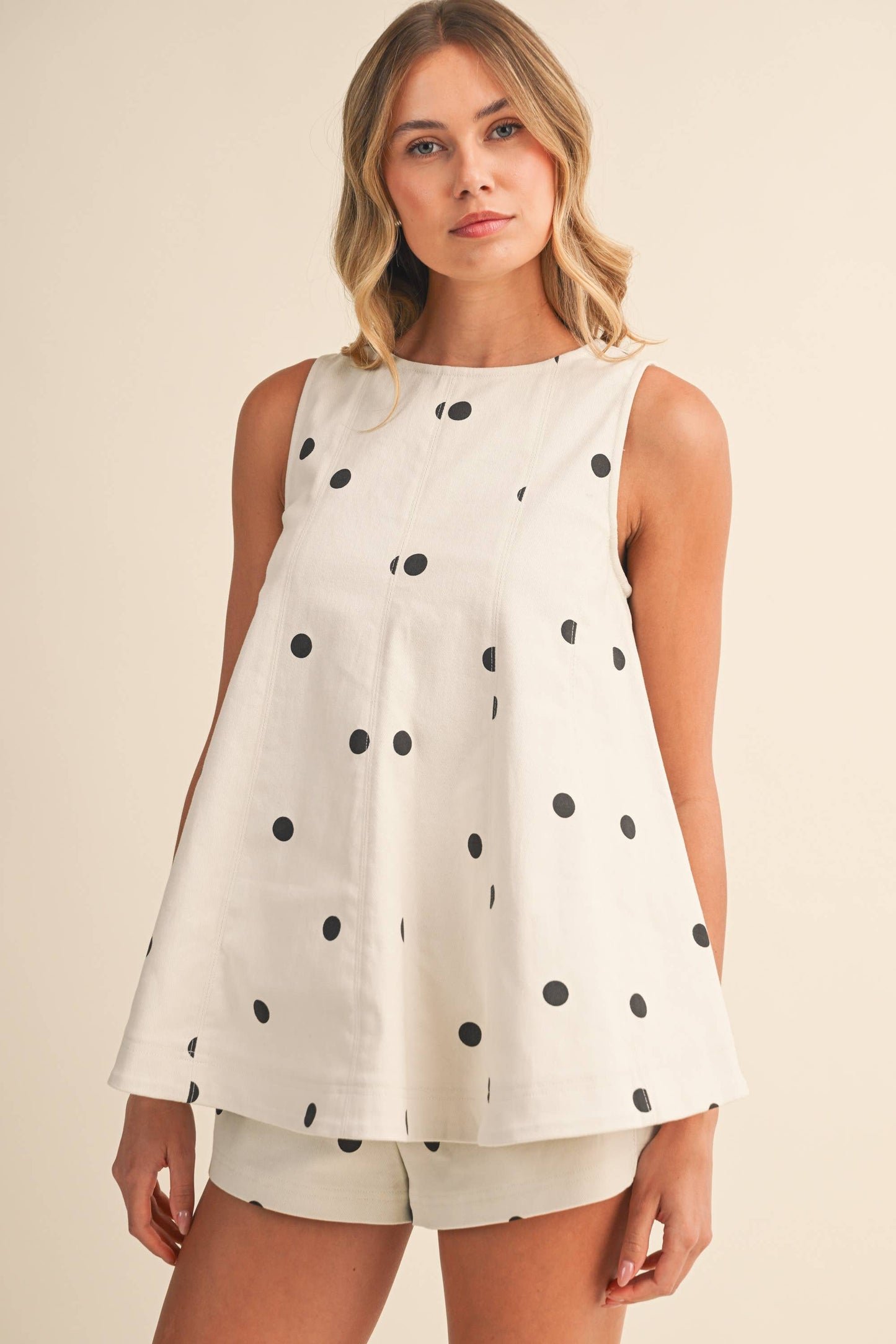 Sally Polka Dot Denim Set