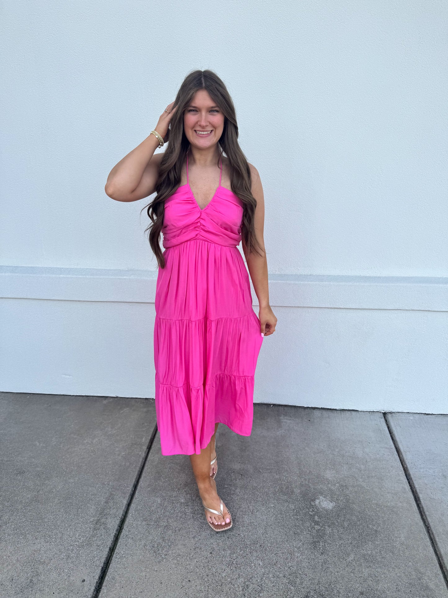 Holly Halter Midi Dress