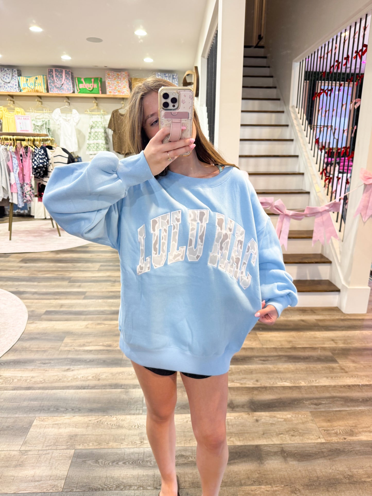 Lulu Mac Light Camo: Light Blue