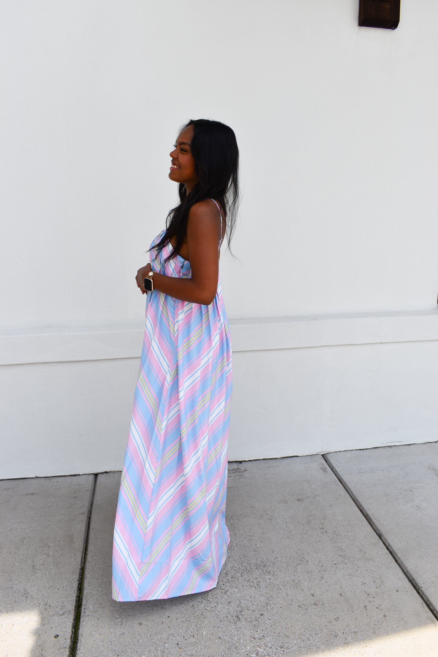 Seaside Stripe Maxi Dress