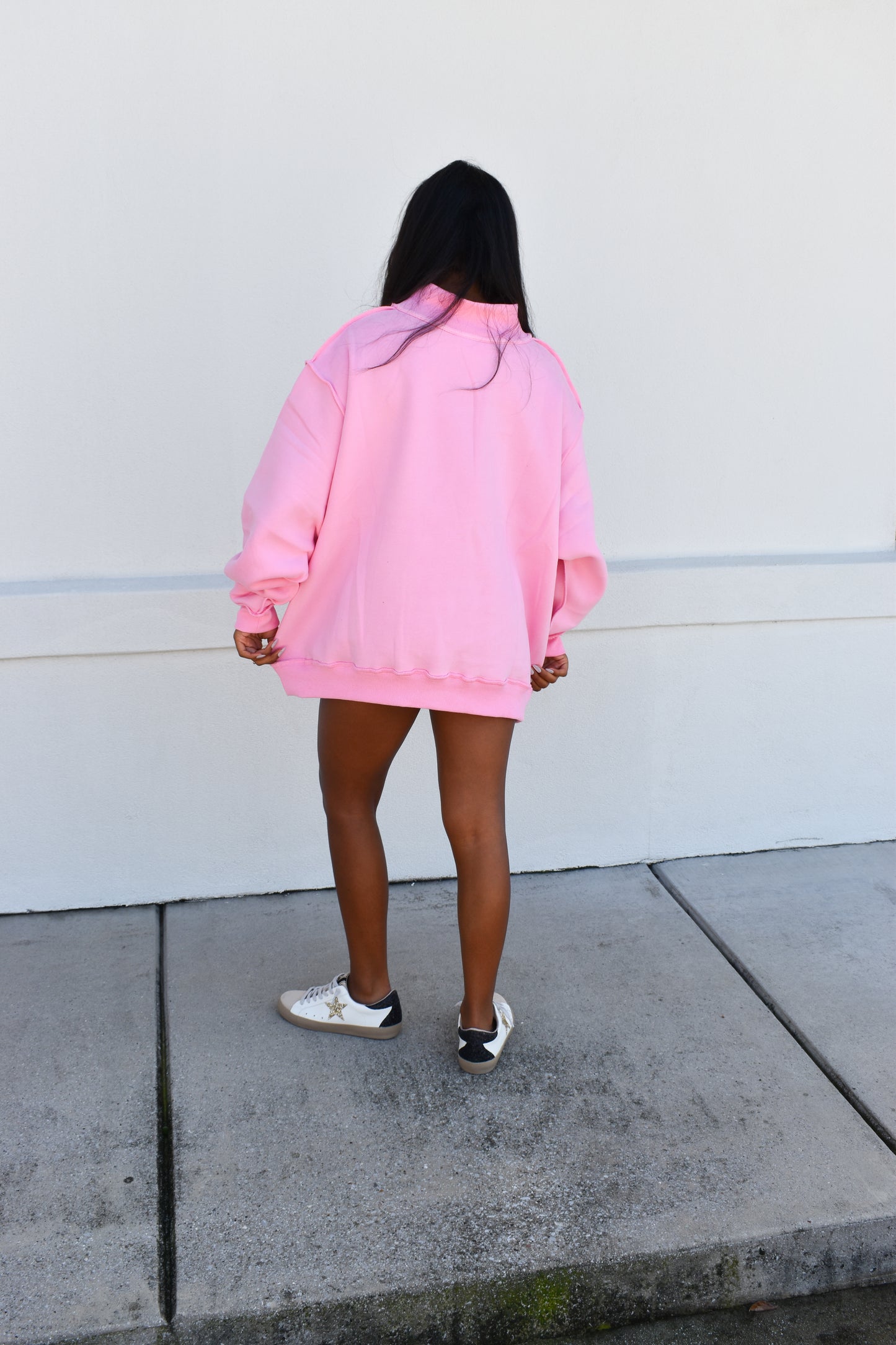 "FAITH" Embroidered Mock Neck