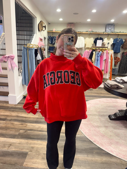 GEORGIA Reversible Mascot Mockneck