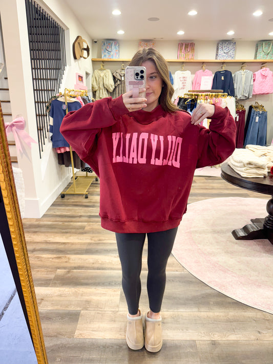 Dilly Dally Mockneck: Pink