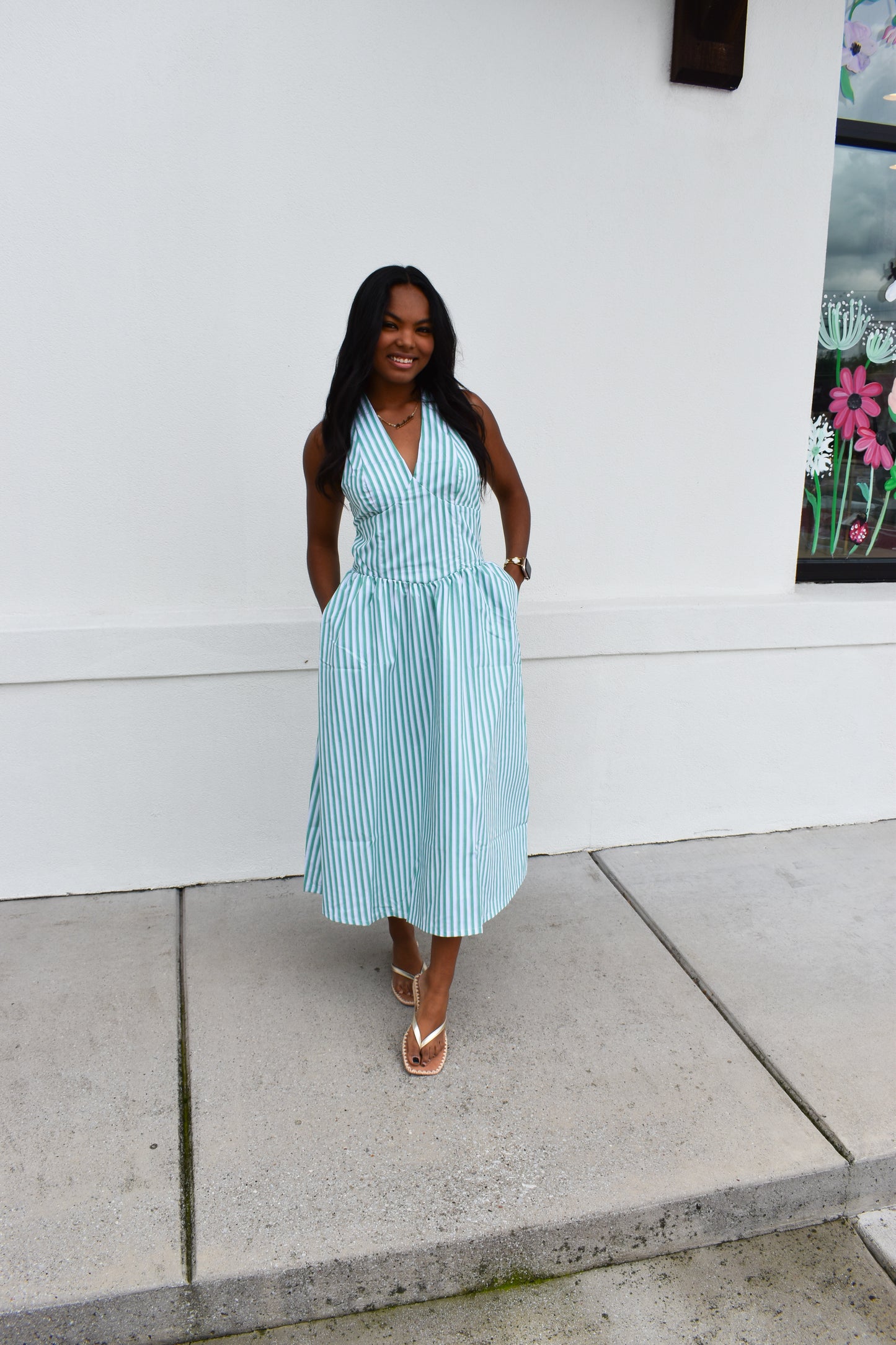 Sutton Halter Midi Dress