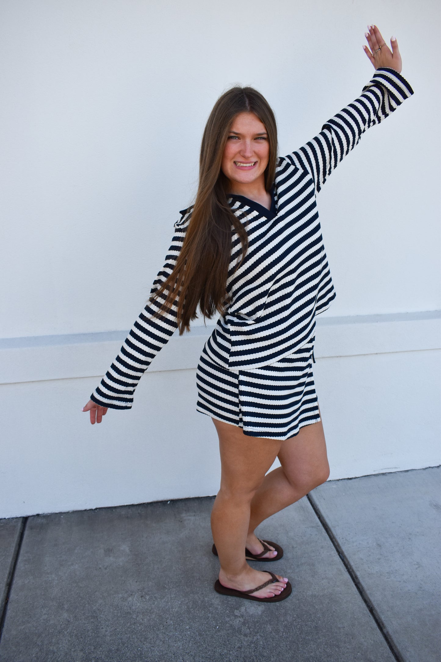 Courtney Set W/ Collared Top & Skort