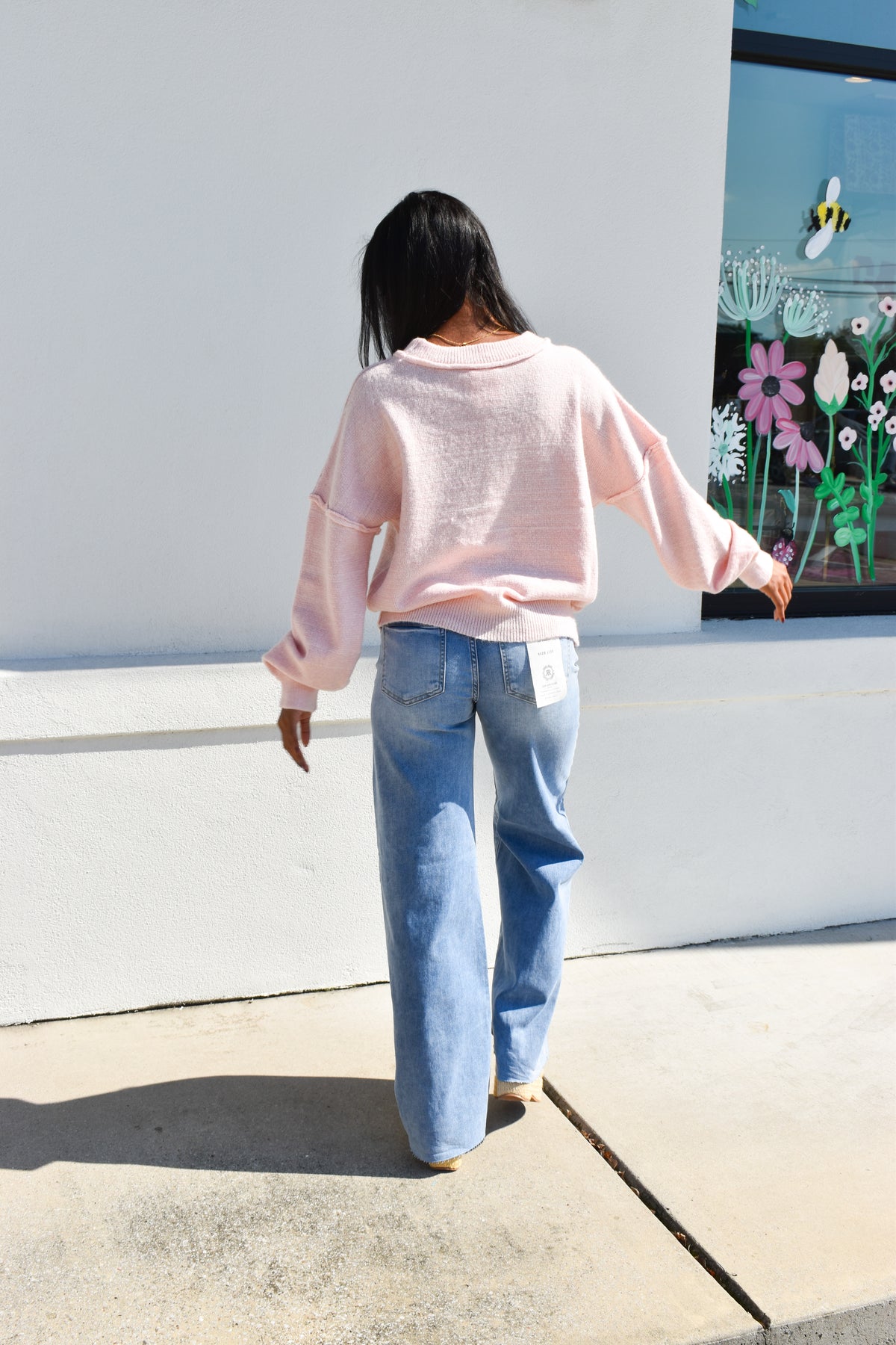 Pink Weiner Dog Sweater