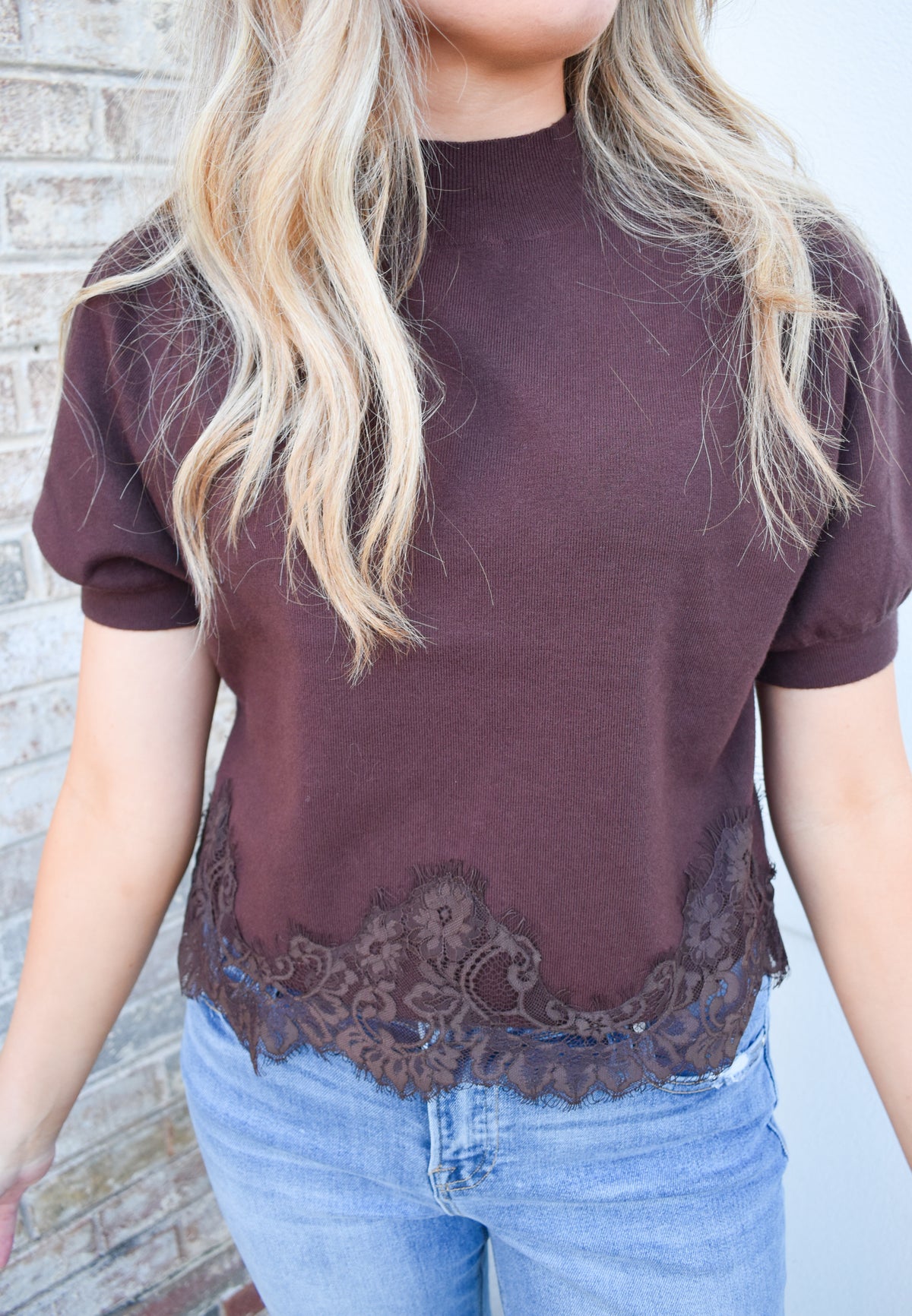 Cocoa Lace top