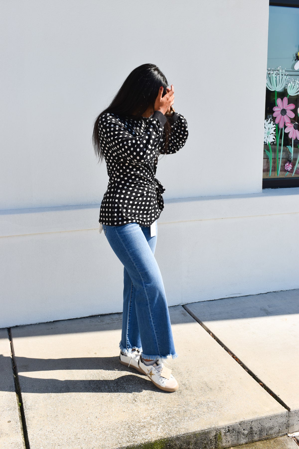 Polka Dot Tie Top