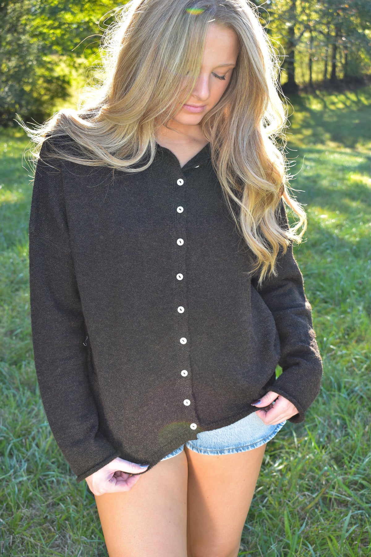 Classic Cardi: Chocolate