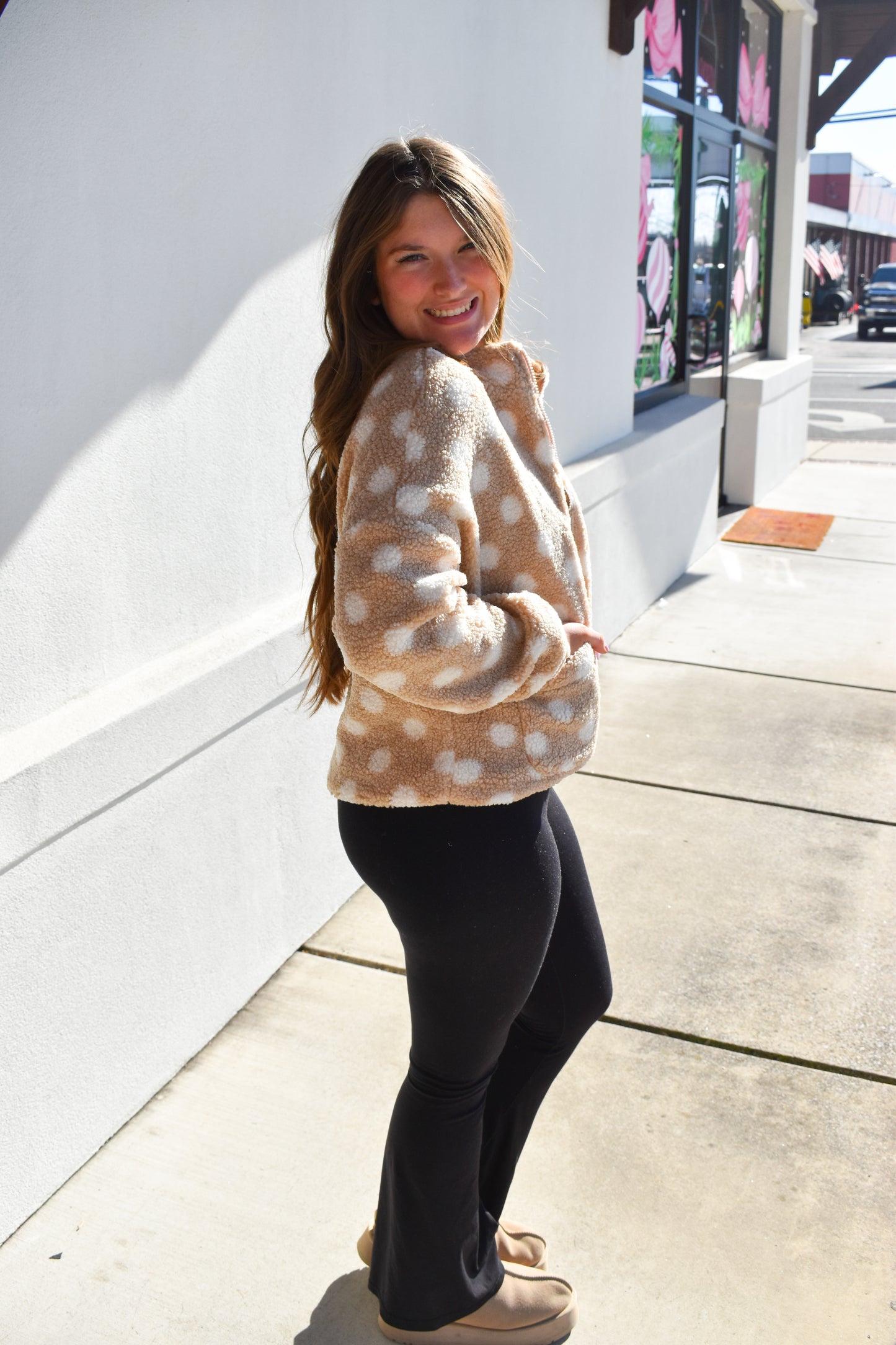 Tan Polka Dot Jacket