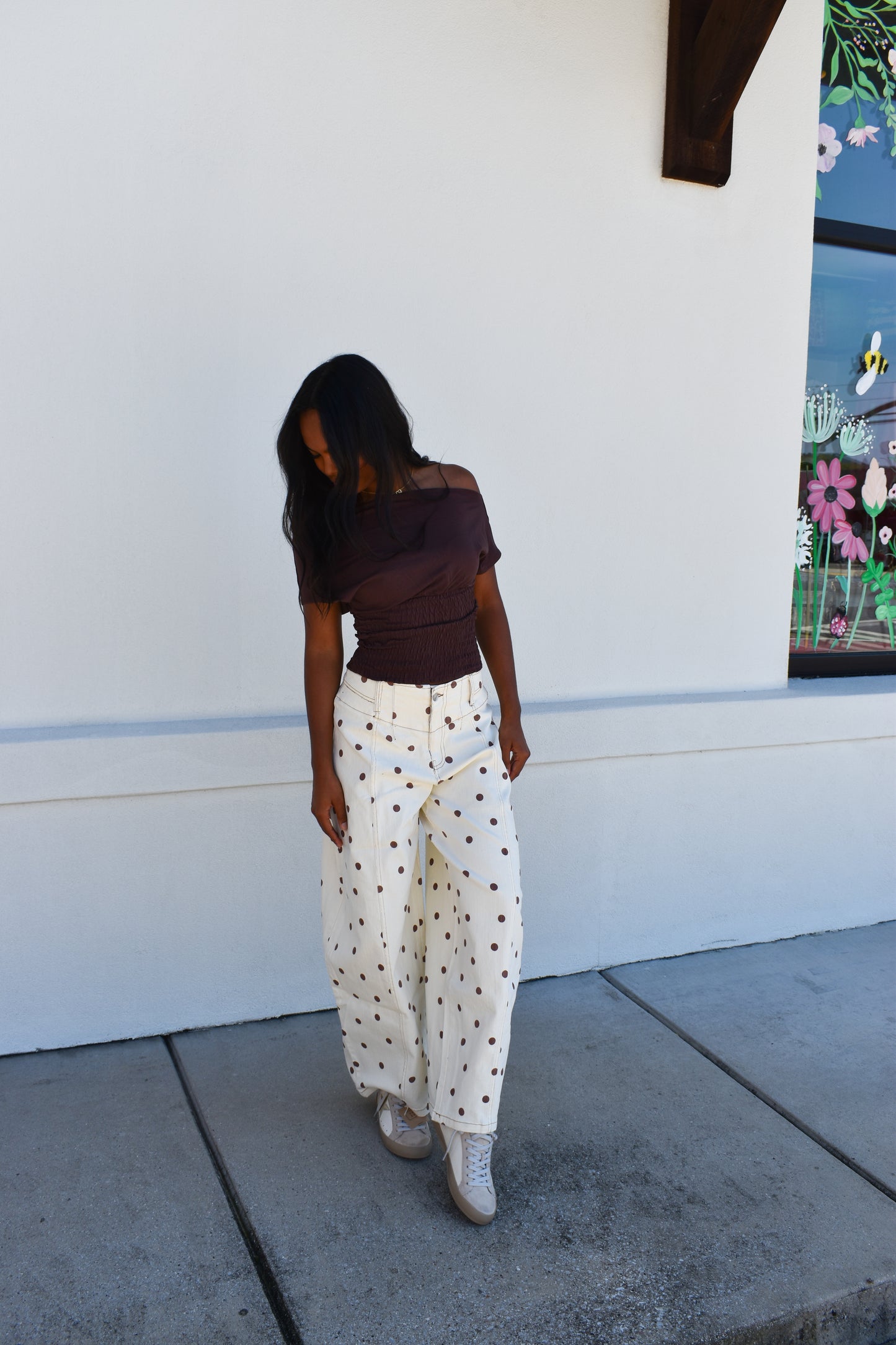 Janey Off Shoulder Smocked Top
