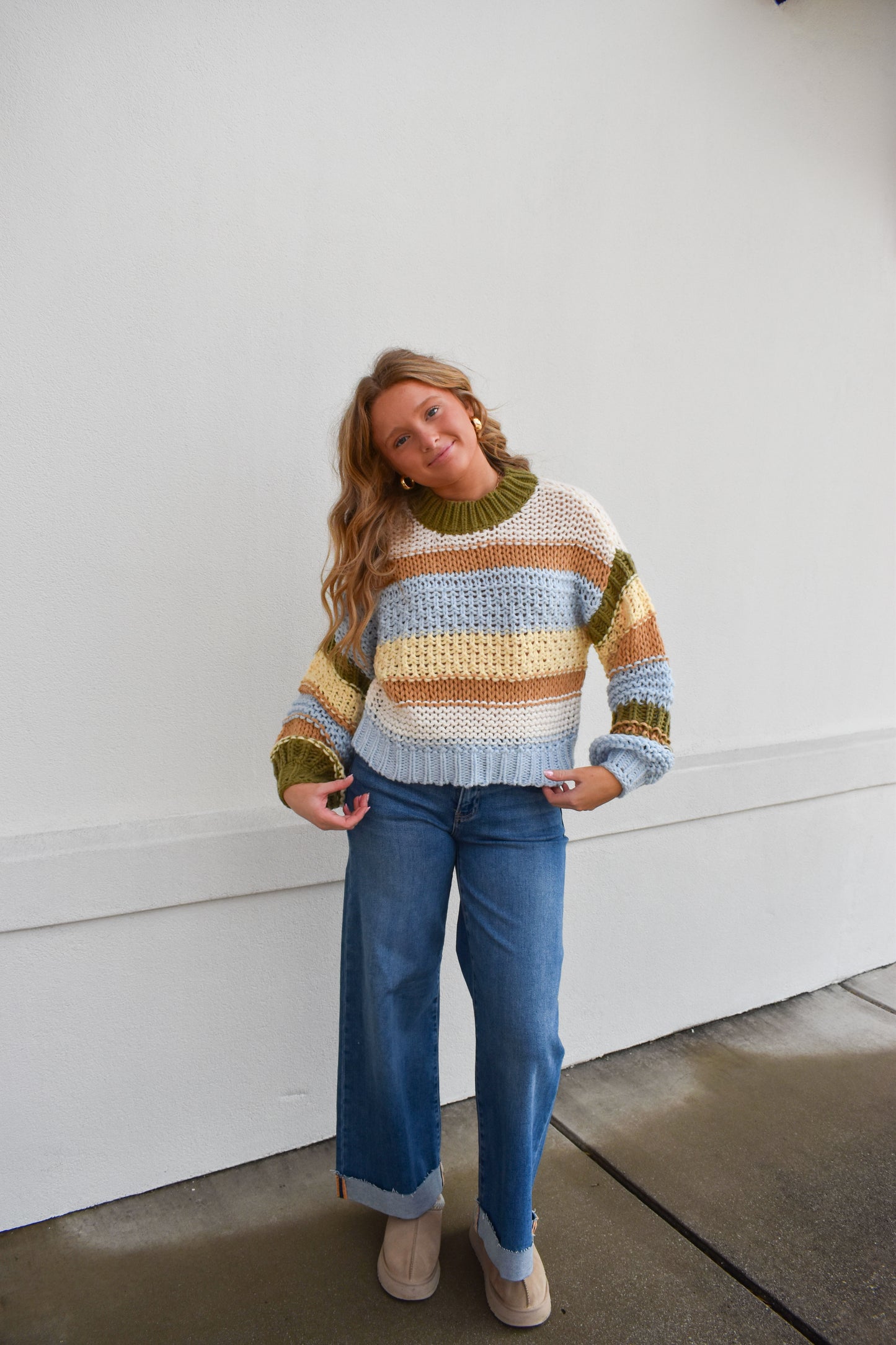 Multi Color Stripe Sweater