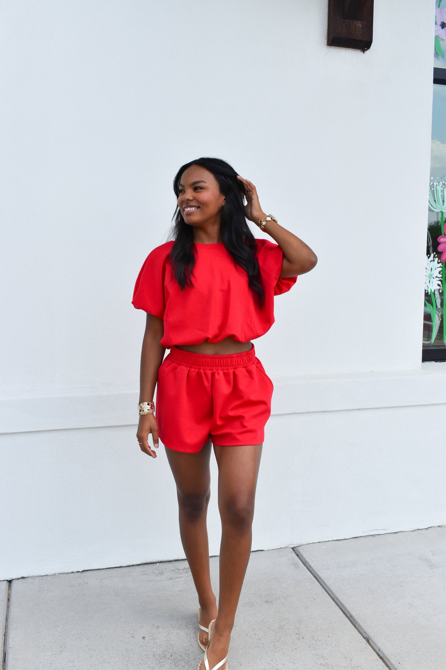 Scuba Bubble Top: Red