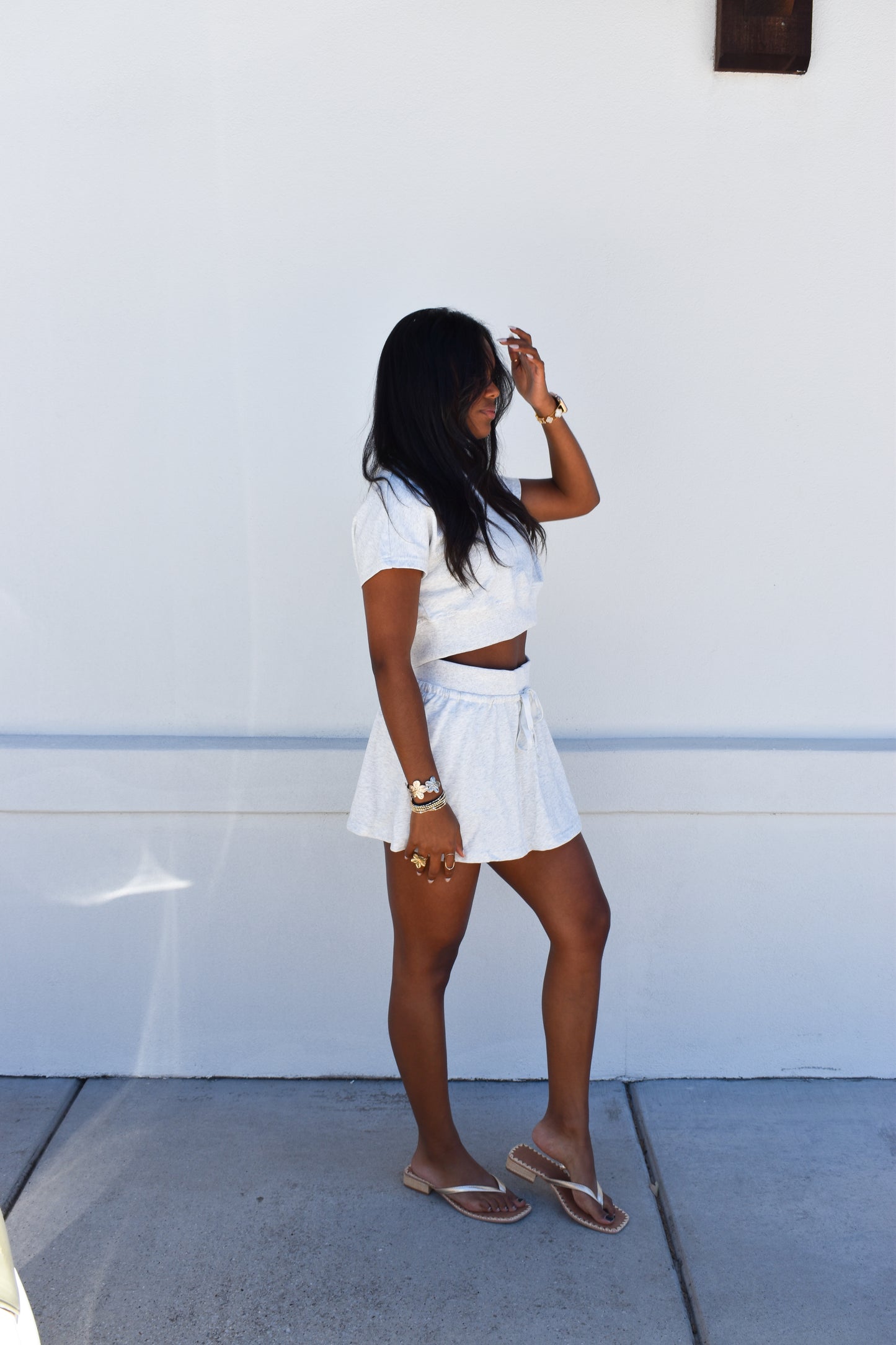 Two Piece Skort Set Casual Fit