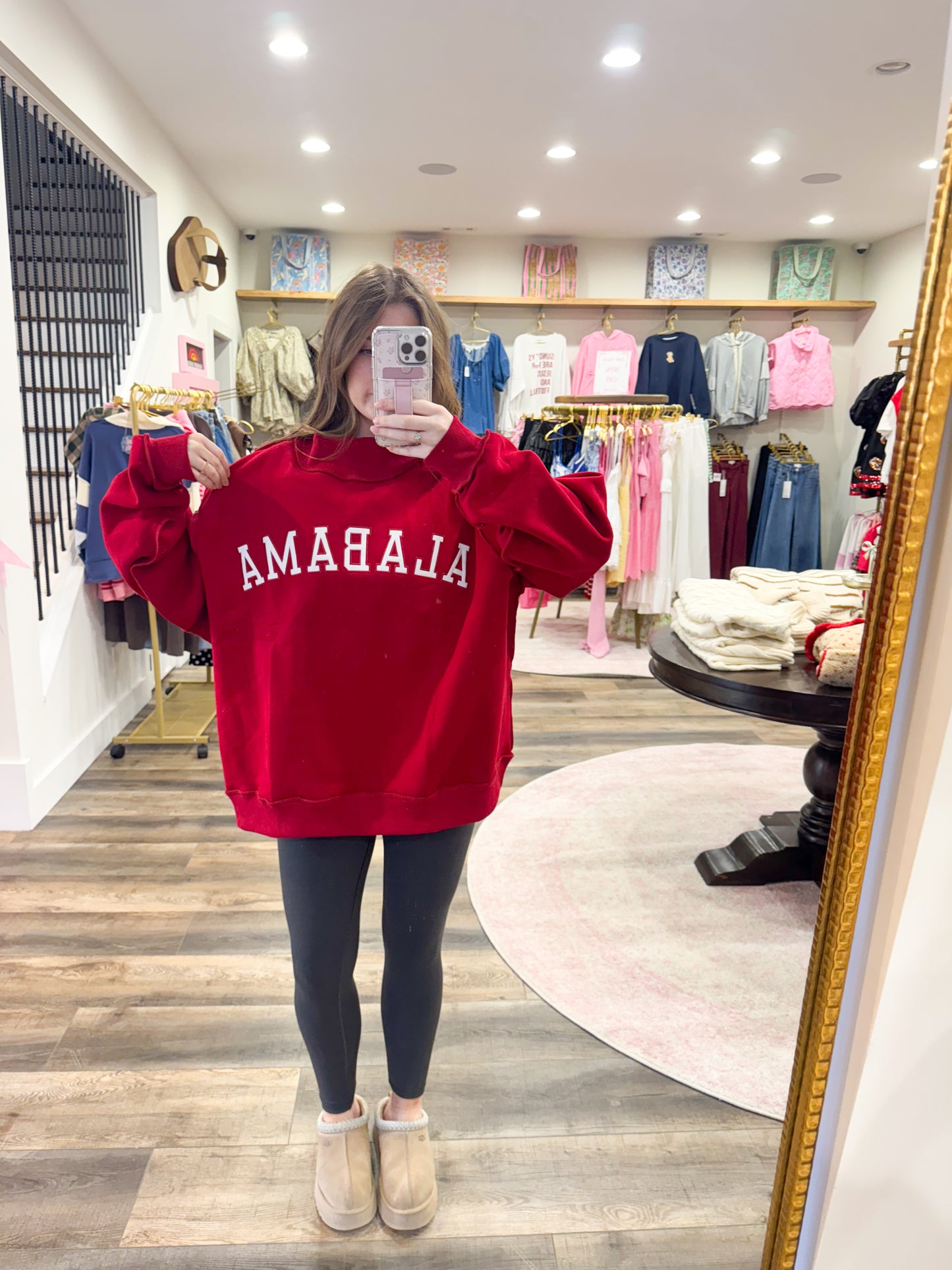 Alabama Embroidered Mockneck
