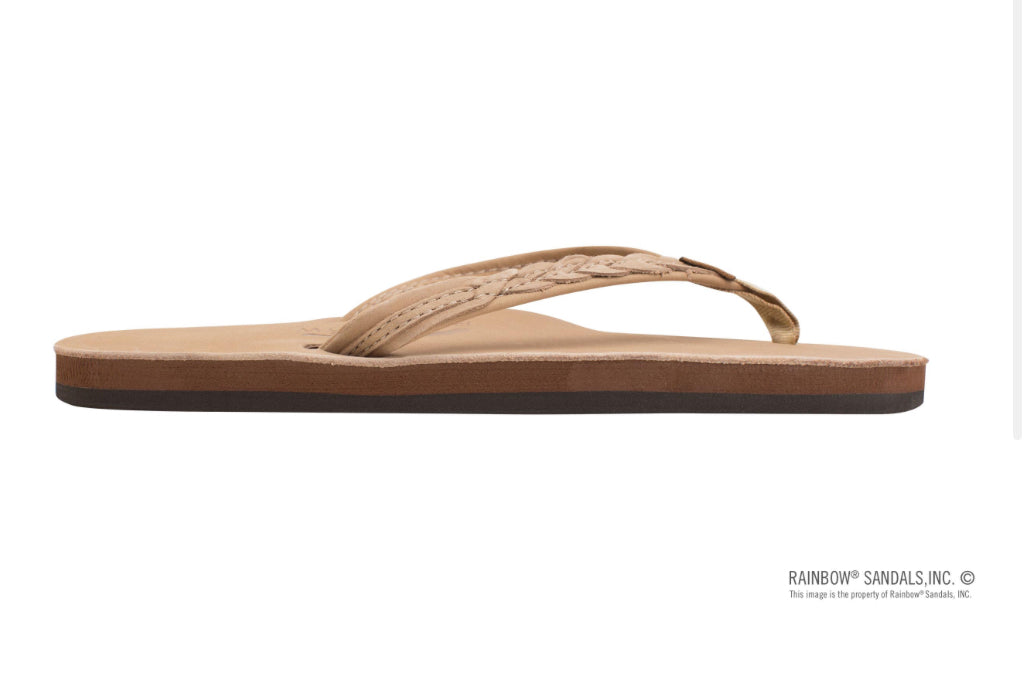 "Rainbow" The Madison Sierra Brown Flip Flops