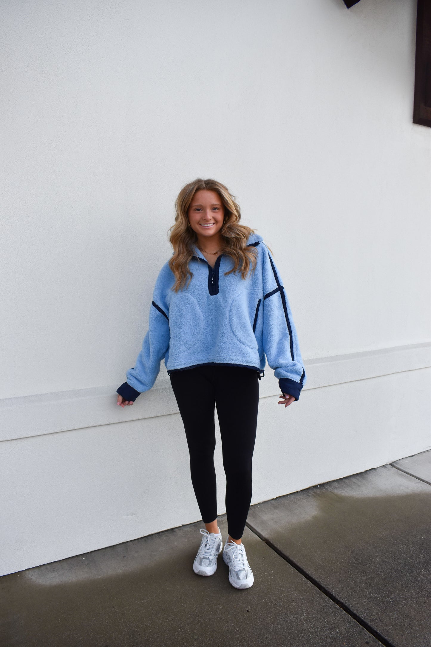 Peri Blue Zip up Fleece