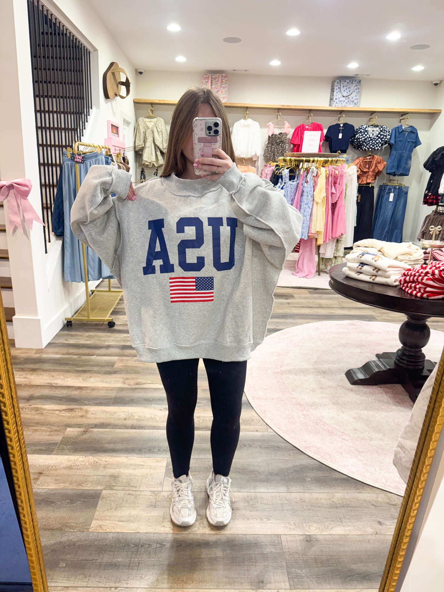 USA/America Reversible Mockneck
