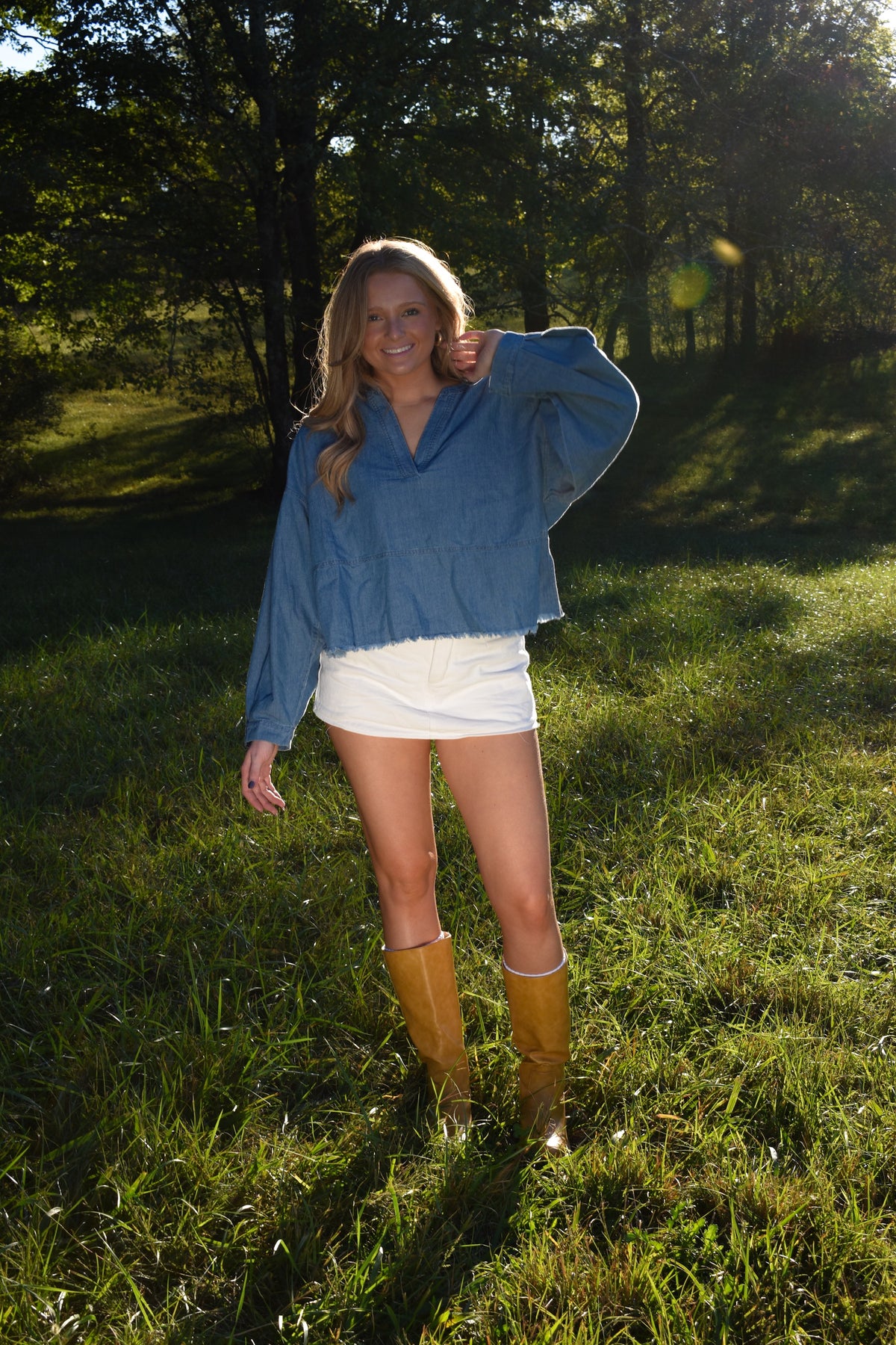 The Bluebell Denim Top