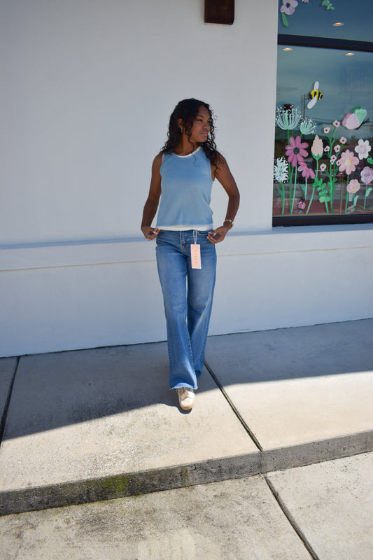 Blue Double Layered Tank