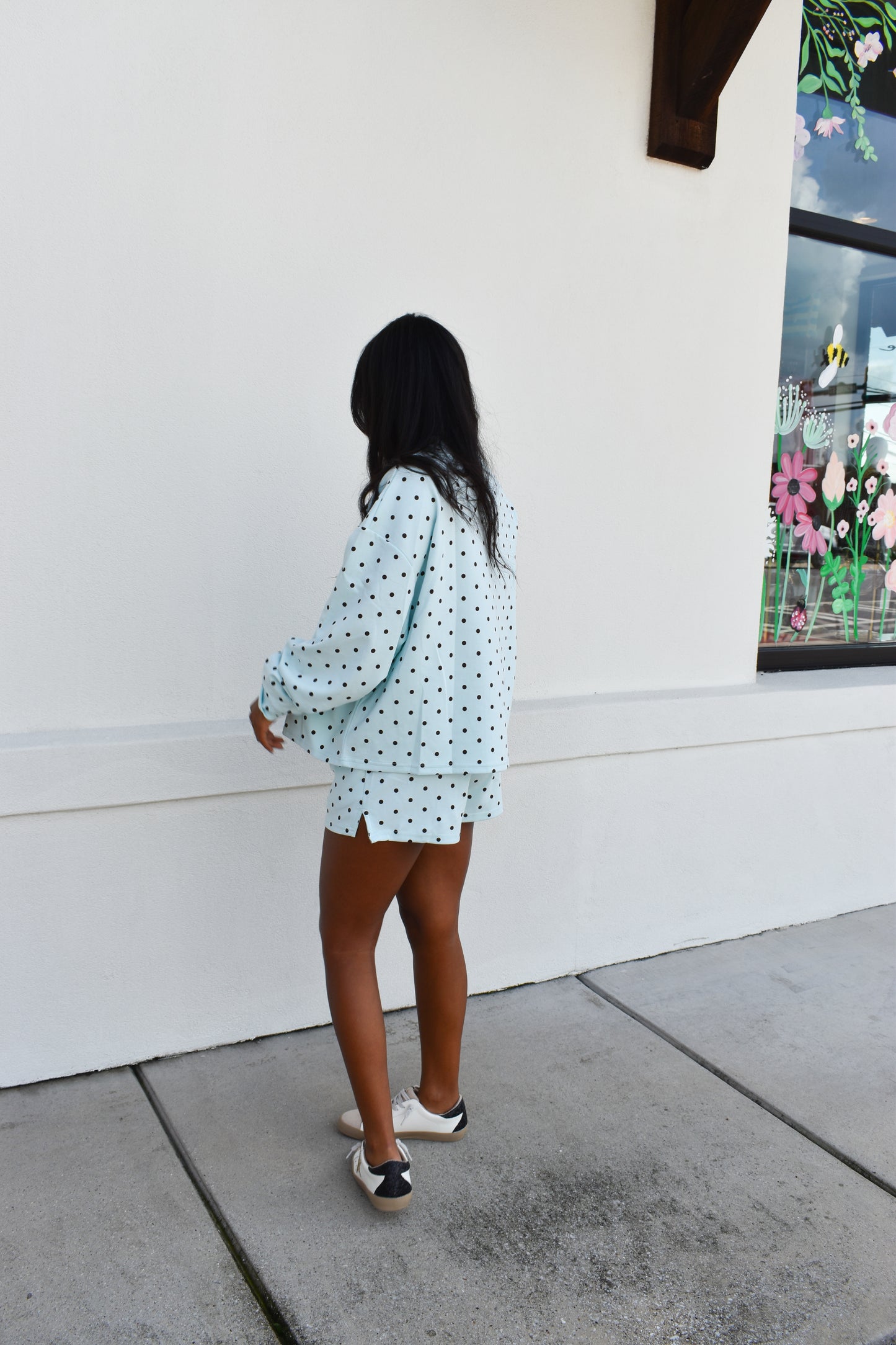 Blue Polka Dot Shorts