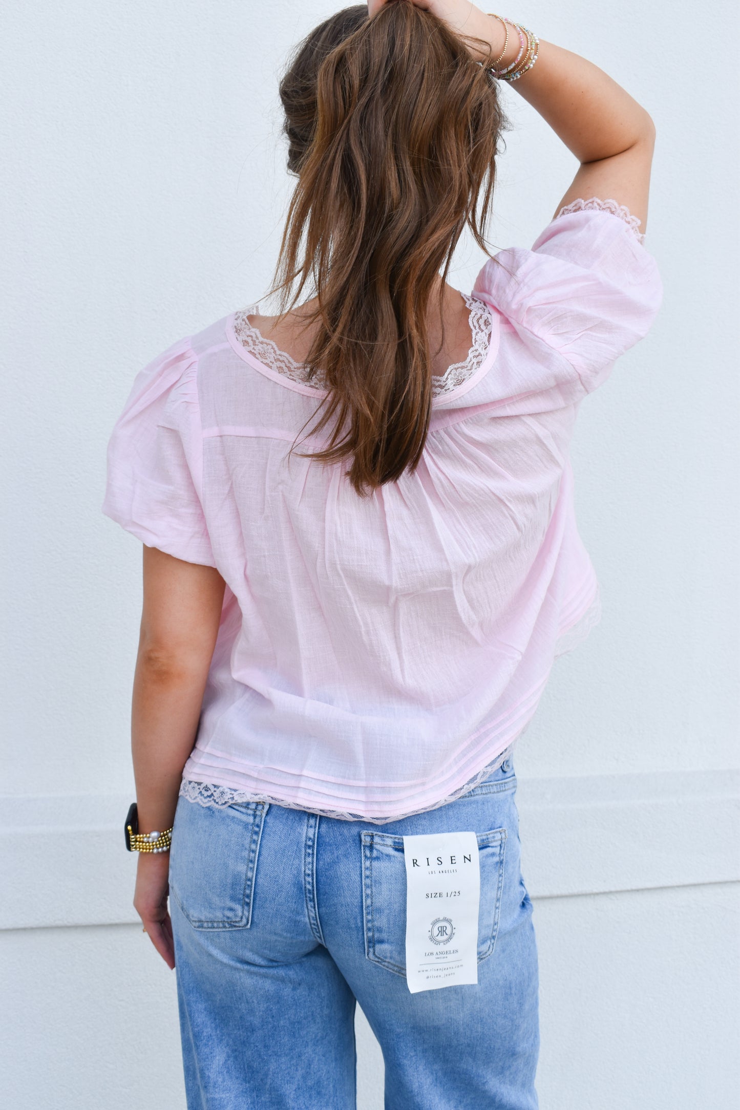 Lace & Lovely Top: Pink