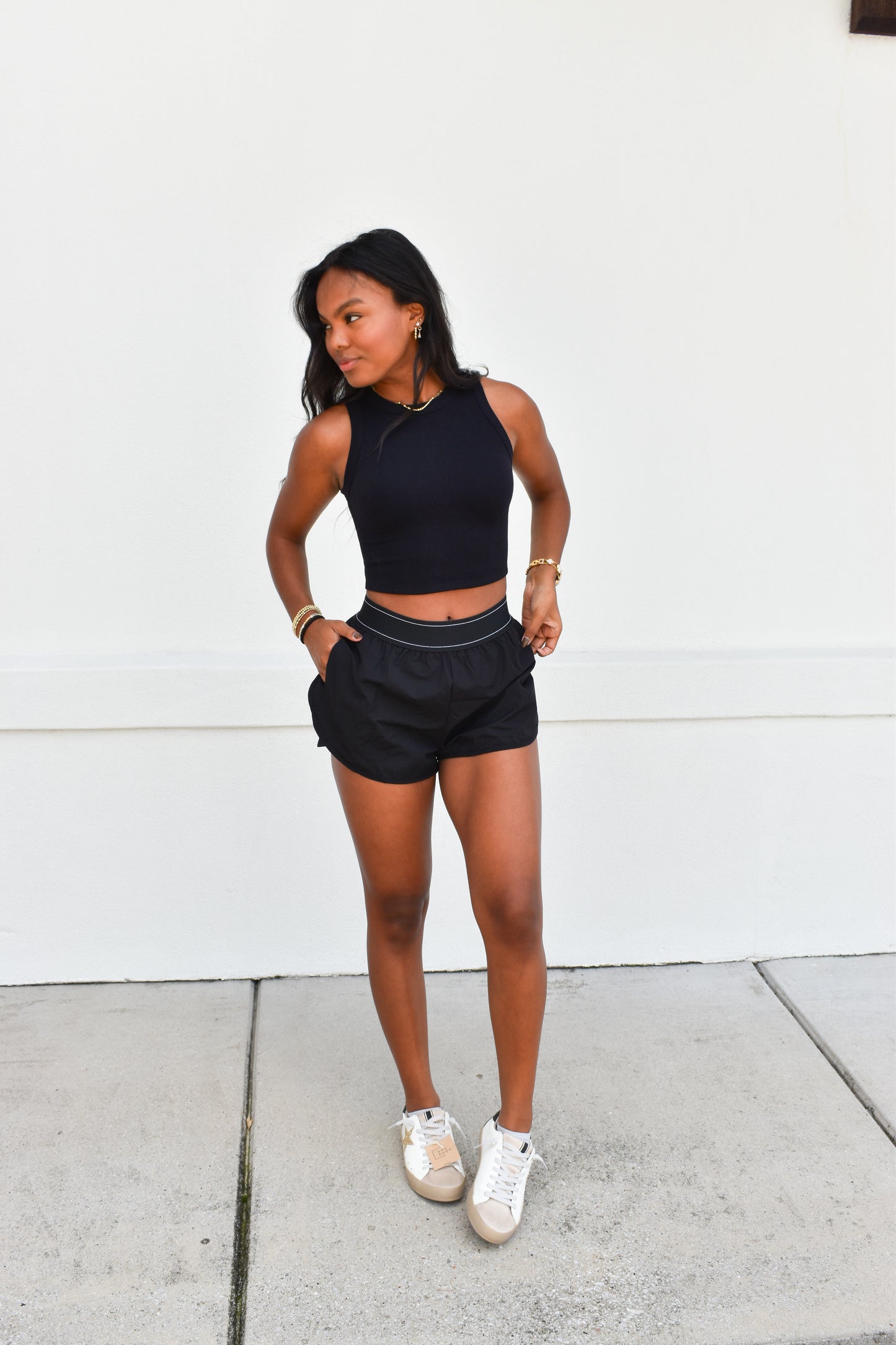 Lightweight Shorts with Elastic Waistband