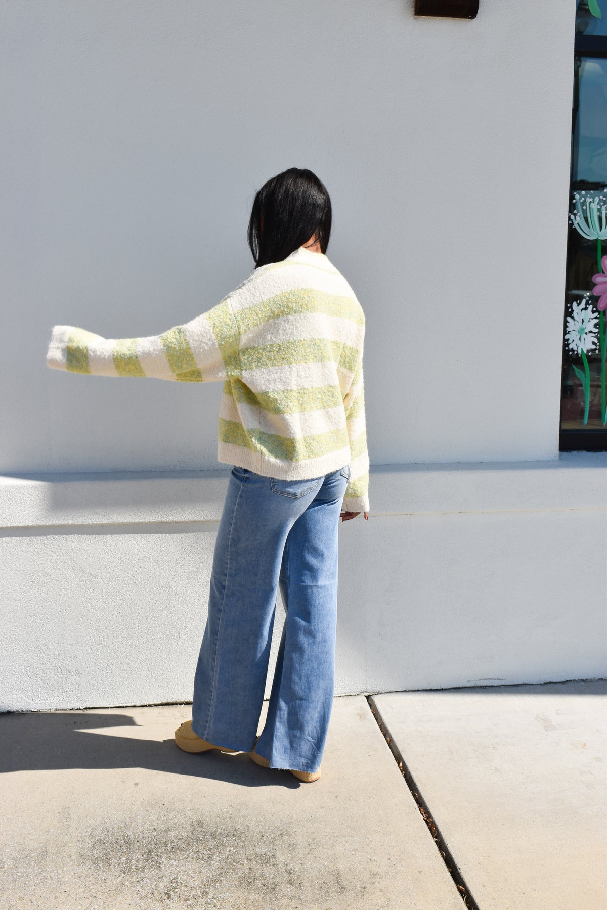 Sage & Sweet Striped Cardigan