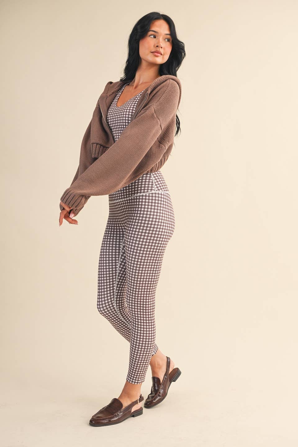 Knit Zip Up Hoodie Sweater