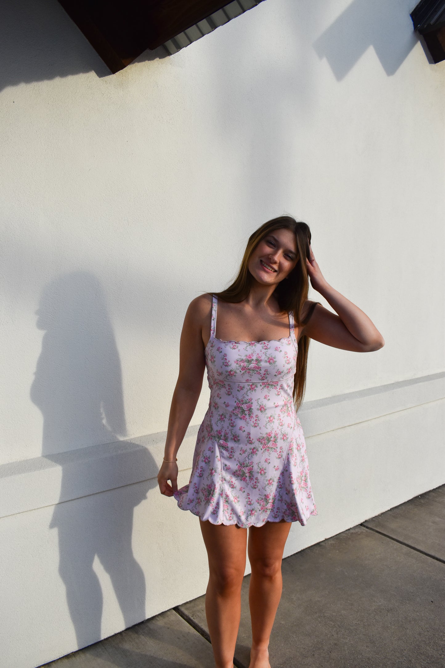 Poppy Scallop Detailed Active Dress