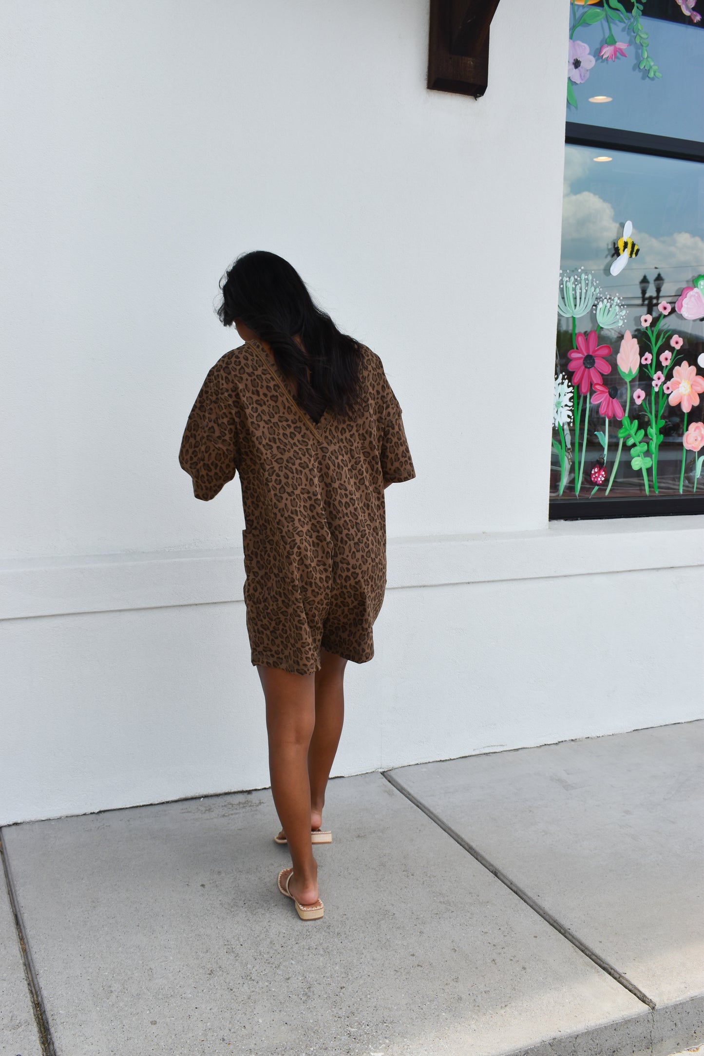 Leopard Casual  Comfy Romper