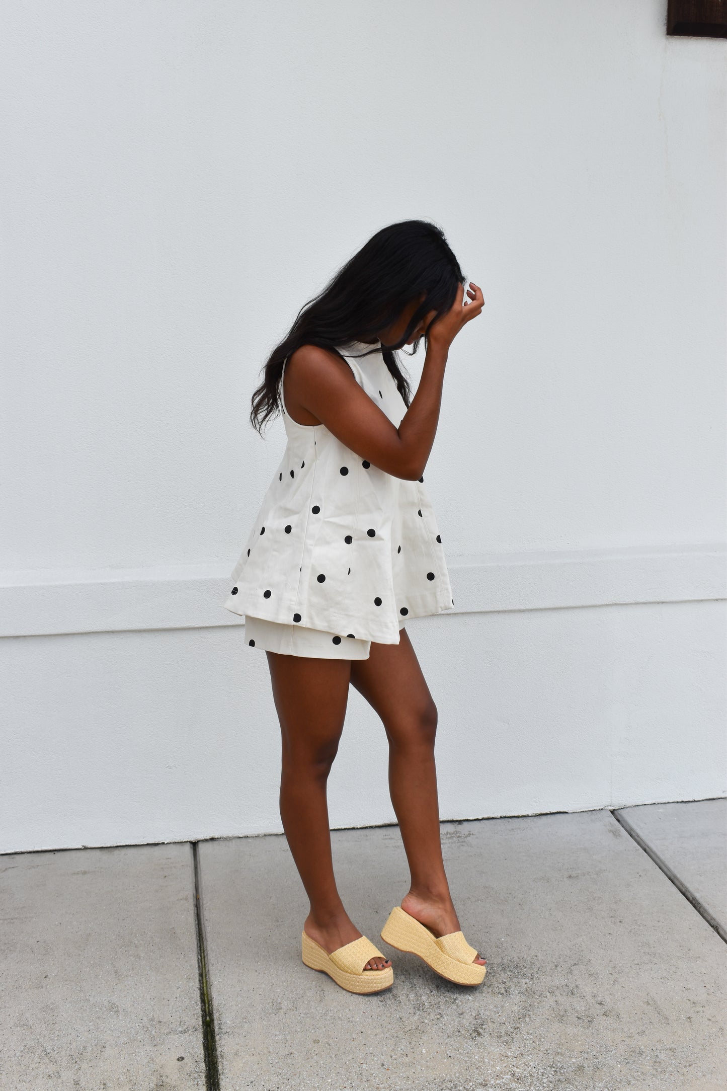 Sally Polka Dot Denim Set