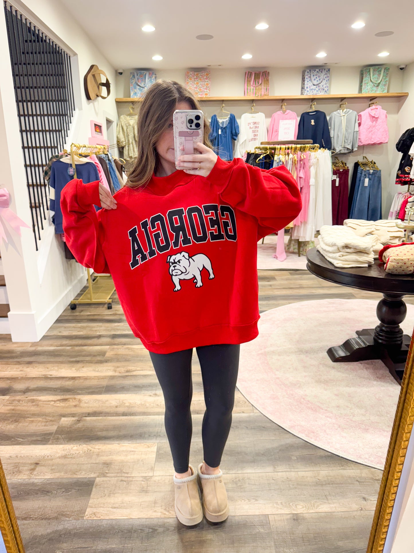 GEORGIA Reversible Mascot Mockneck